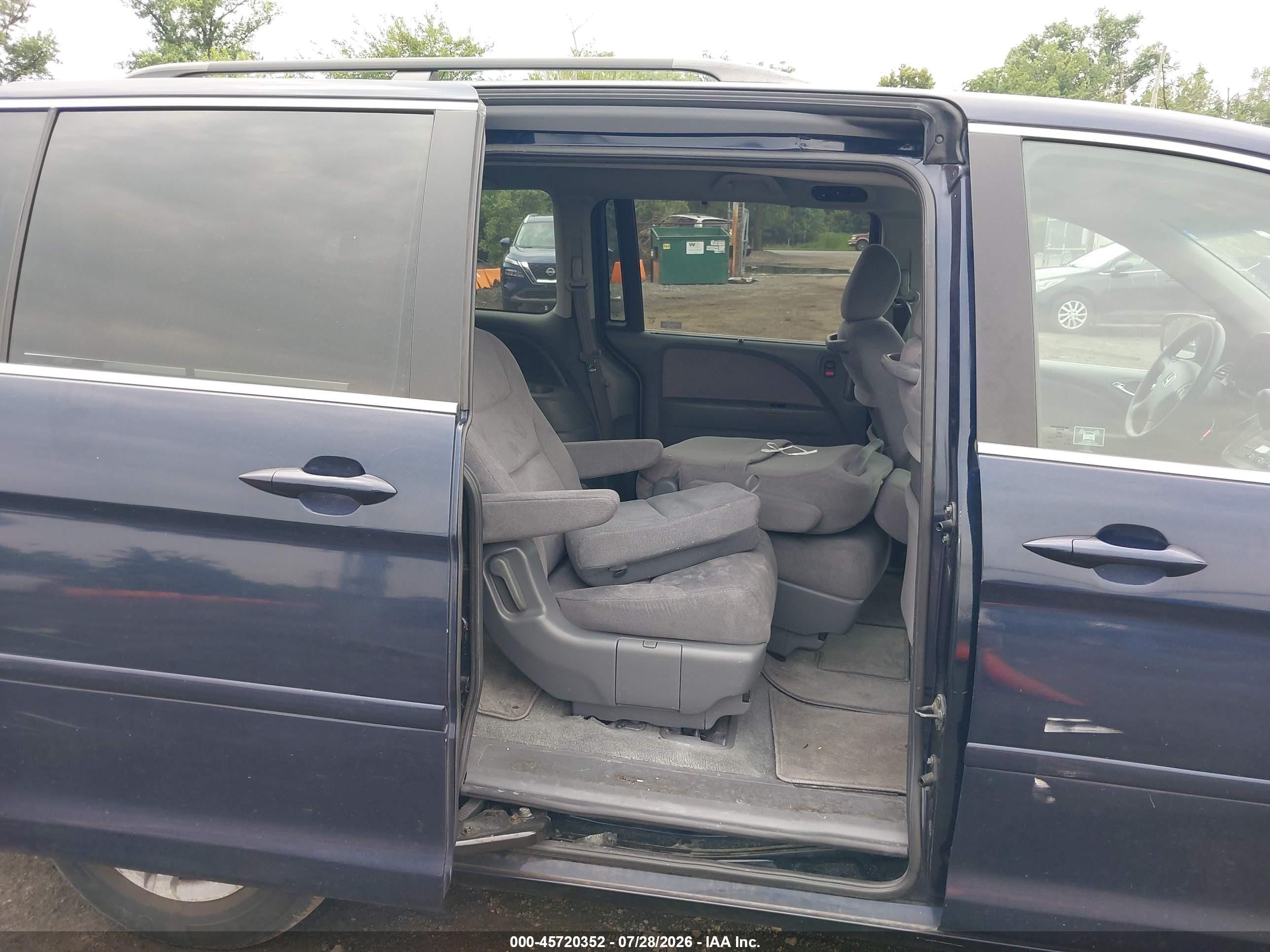 2007 Honda Odyssey Ex Синий vin: 5FNRL384X7B100710