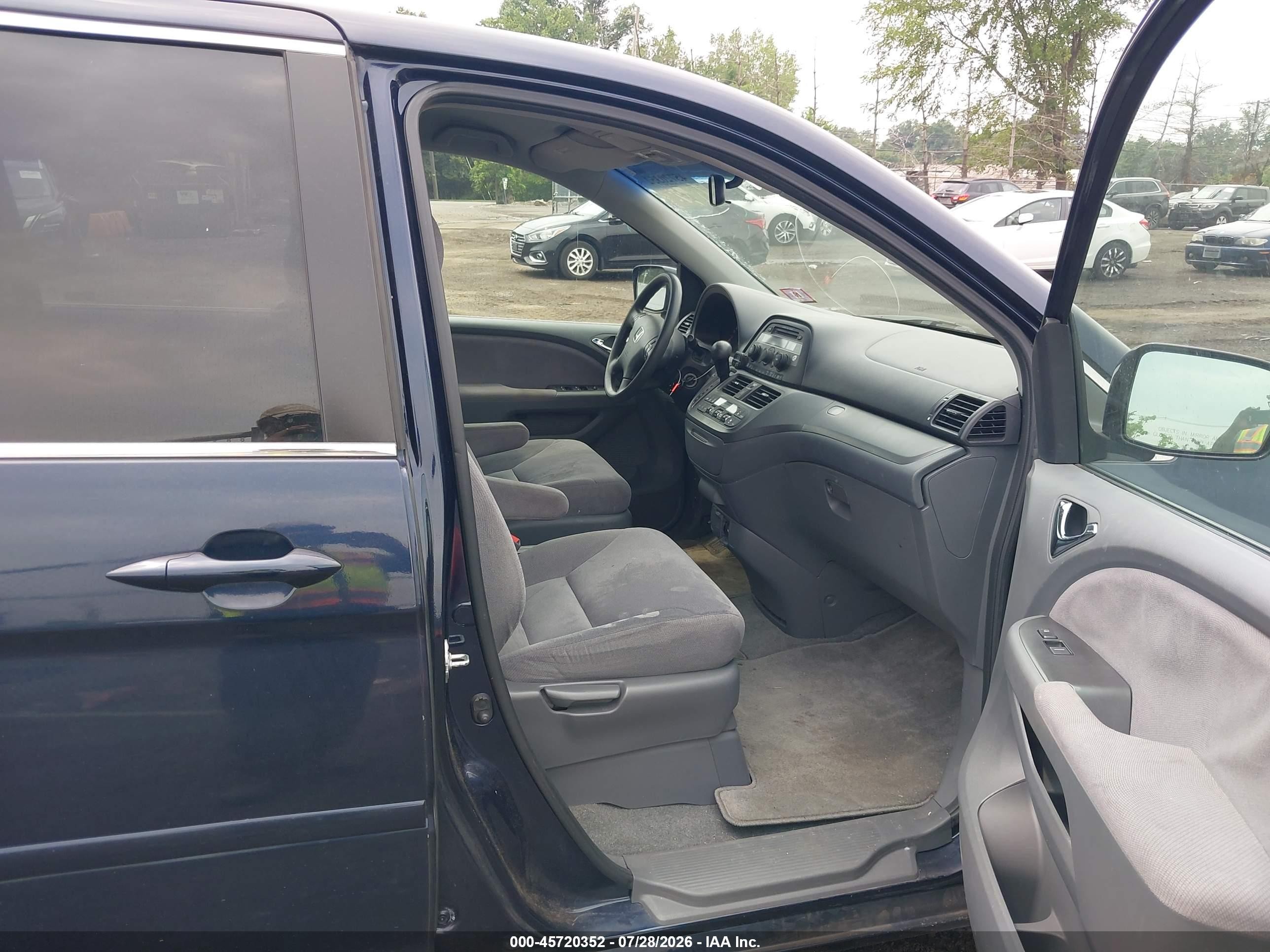 2007 Honda Odyssey Ex Синий vin: 5FNRL384X7B100710