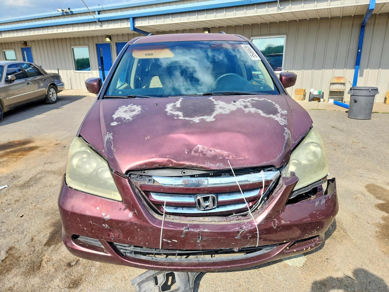 2007 Honda Odyssey Ex Burgundy vin: 5FNRL384X7B439838