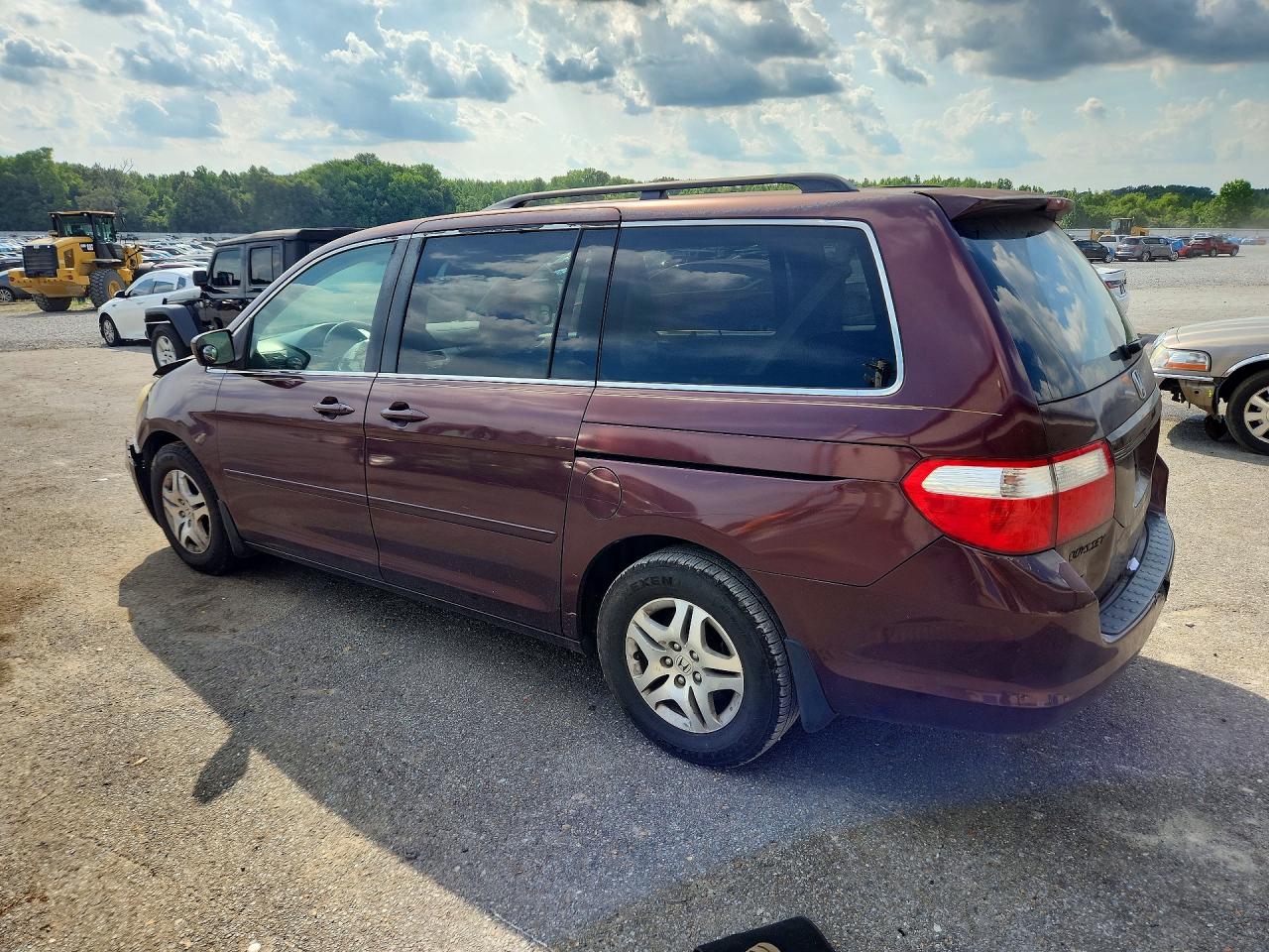 2007 Honda Odyssey Ex Burgundy vin: 5FNRL384X7B439838