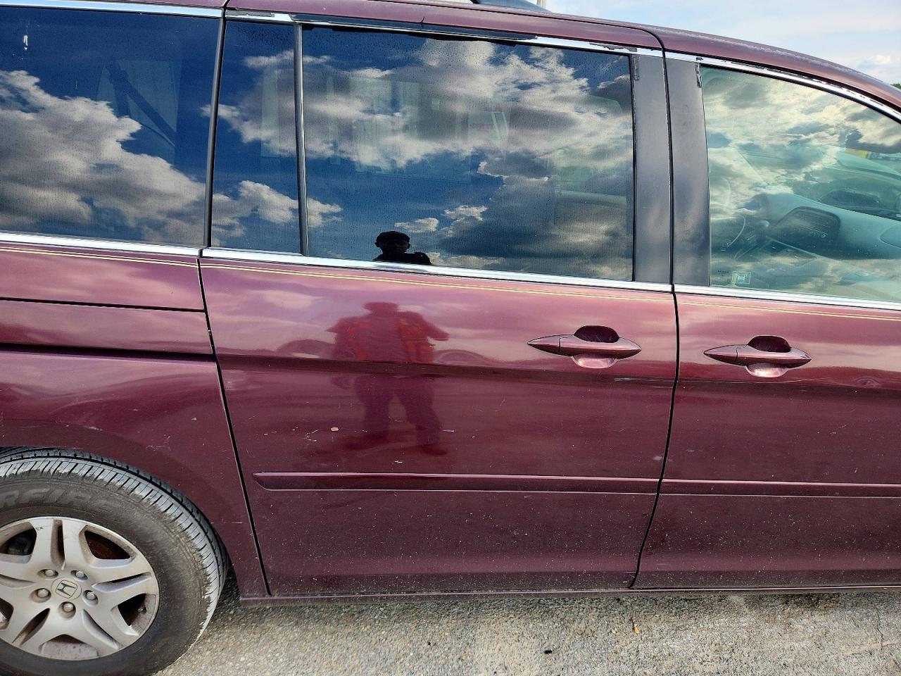 2007 Honda Odyssey Ex Burgundy vin: 5FNRL384X7B439838