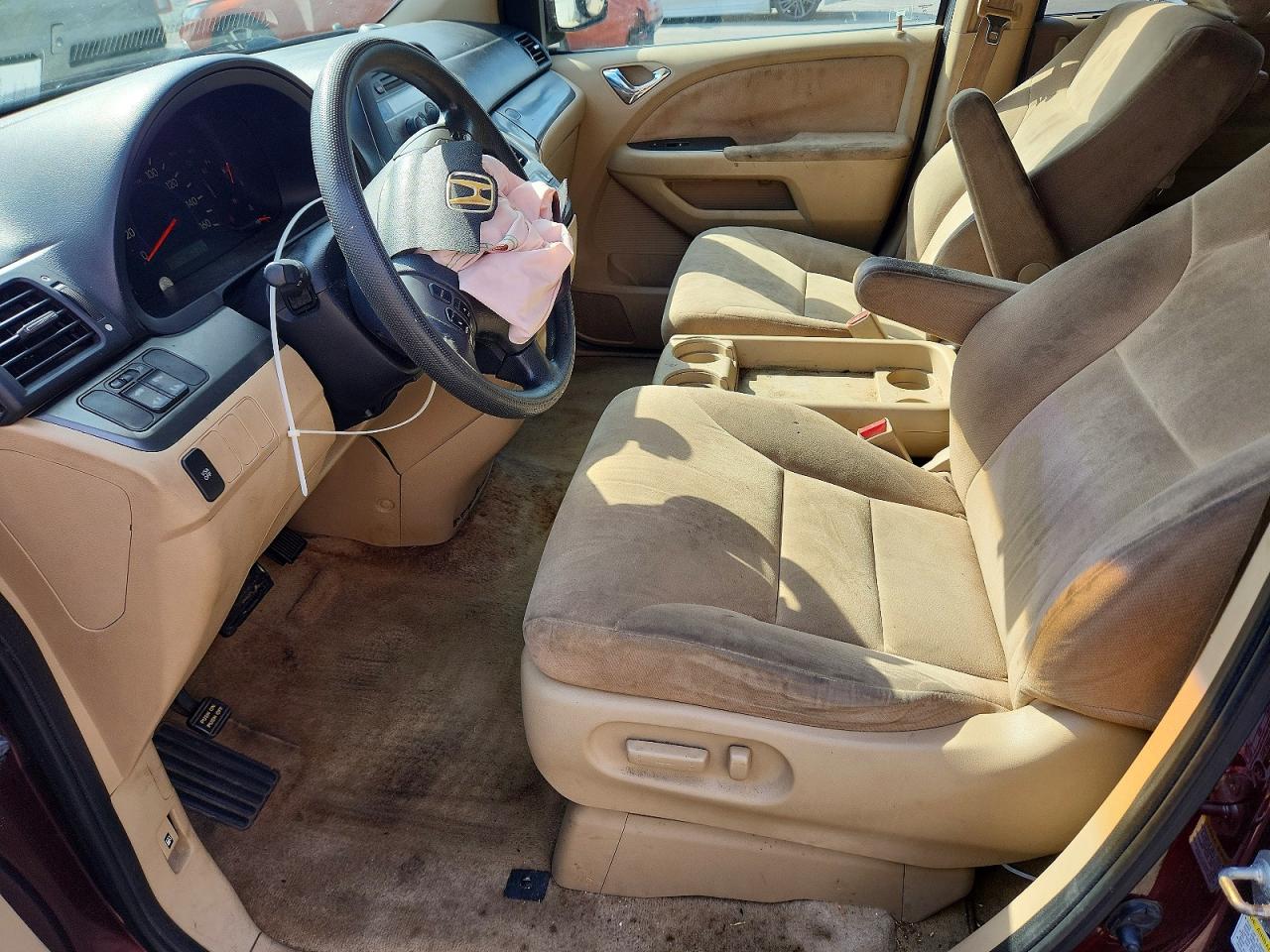 2007 Honda Odyssey Ex Burgundy vin: 5FNRL384X7B439838