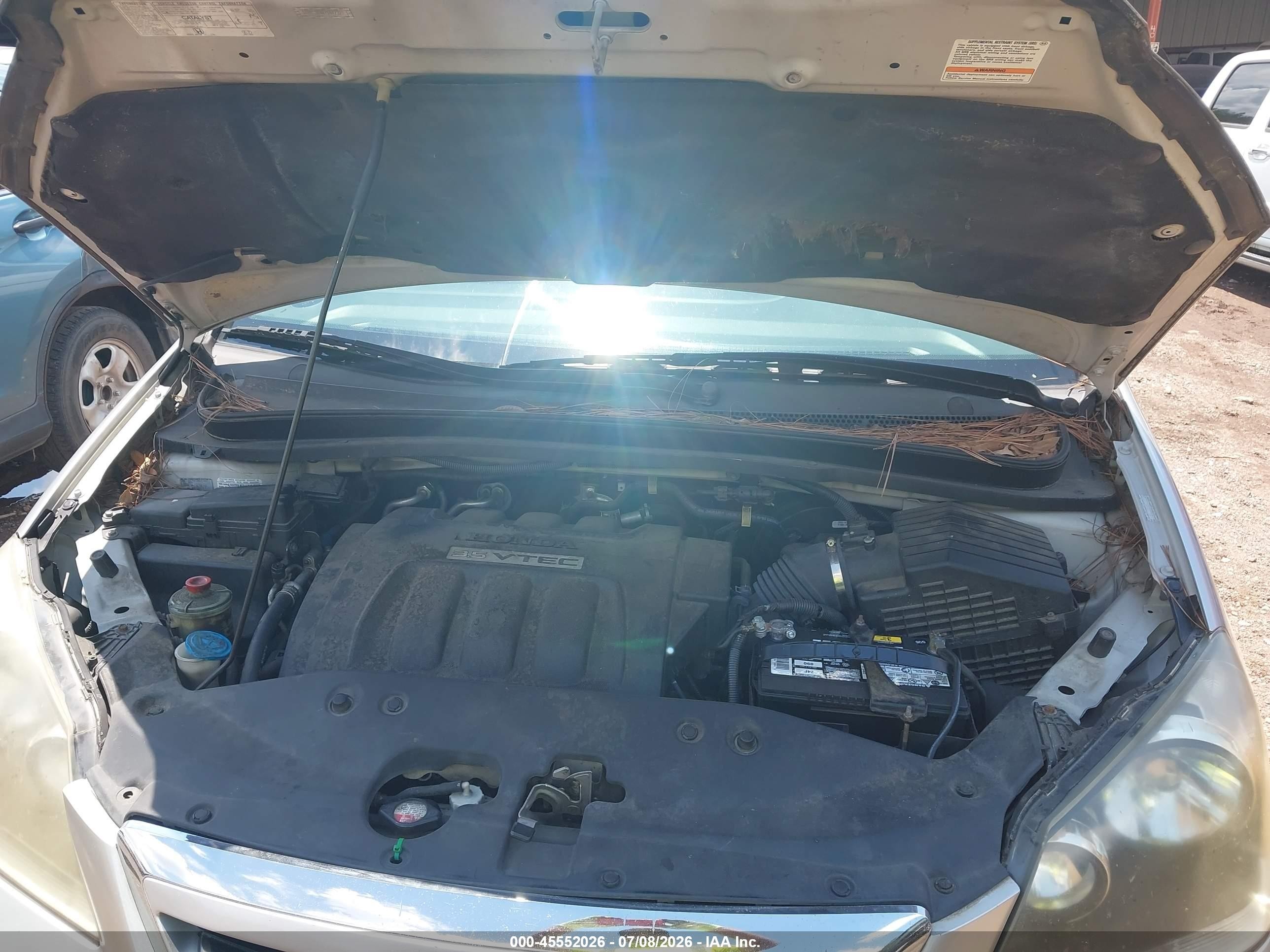 2007 Honda Odyssey Ex Silver vin: 5FNRL384X7B447227