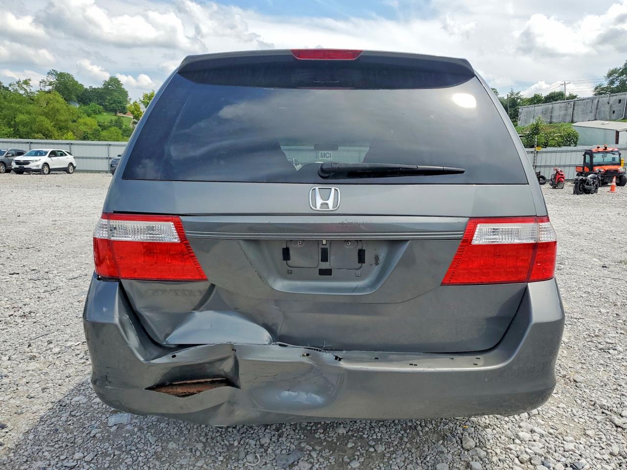 2007 Honda Odyssey Ex Gray vin: 5FNRL384X7B459247