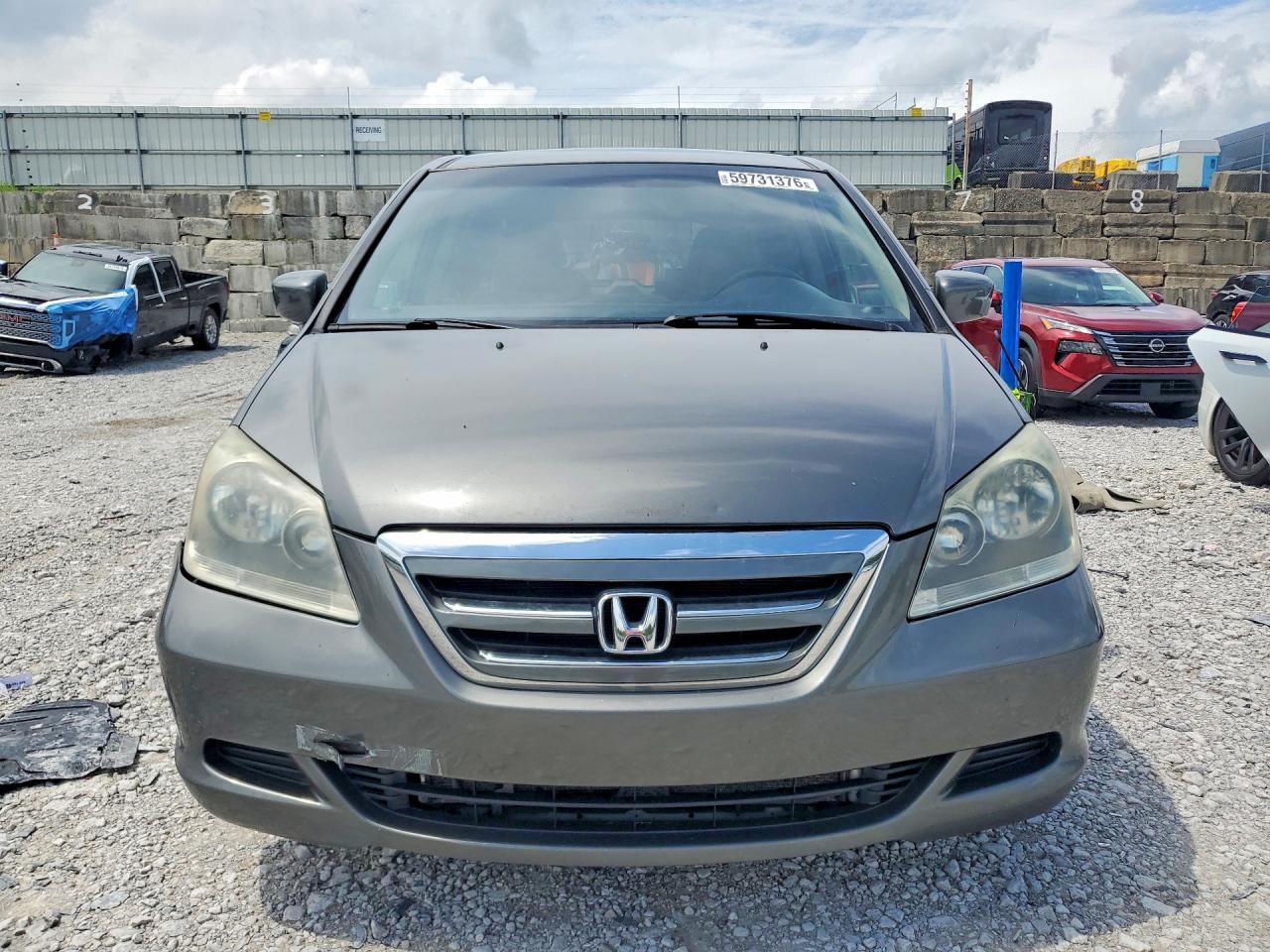 2007 Honda Odyssey Ex Gray vin: 5FNRL384X7B459247