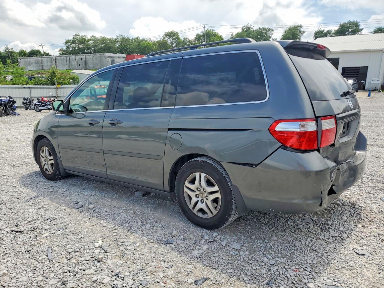 2007 Honda Odyssey Ex Gray vin: 5FNRL384X7B459247