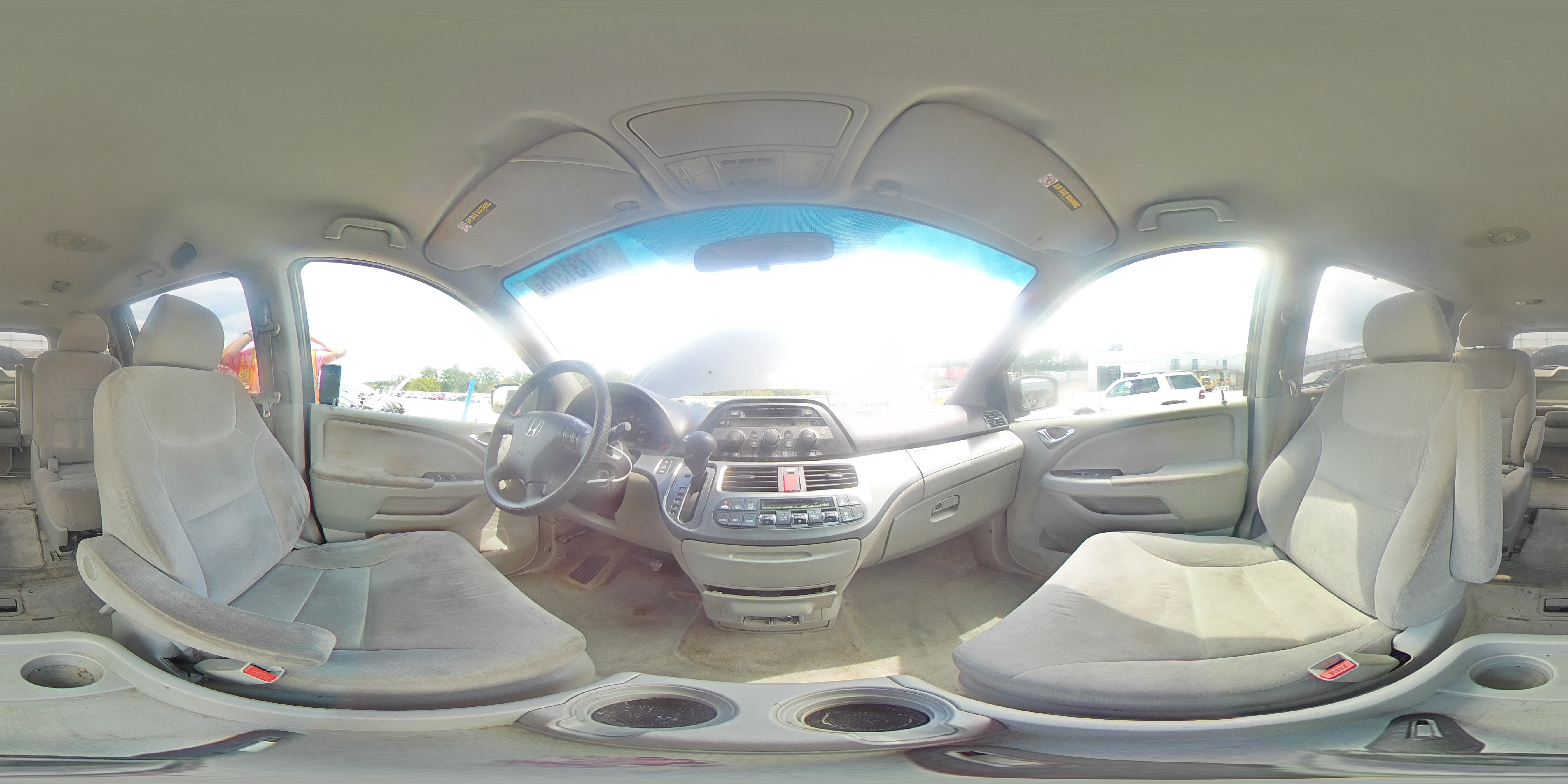 2007 Honda Odyssey Ex Gray vin: 5FNRL384X7B459247