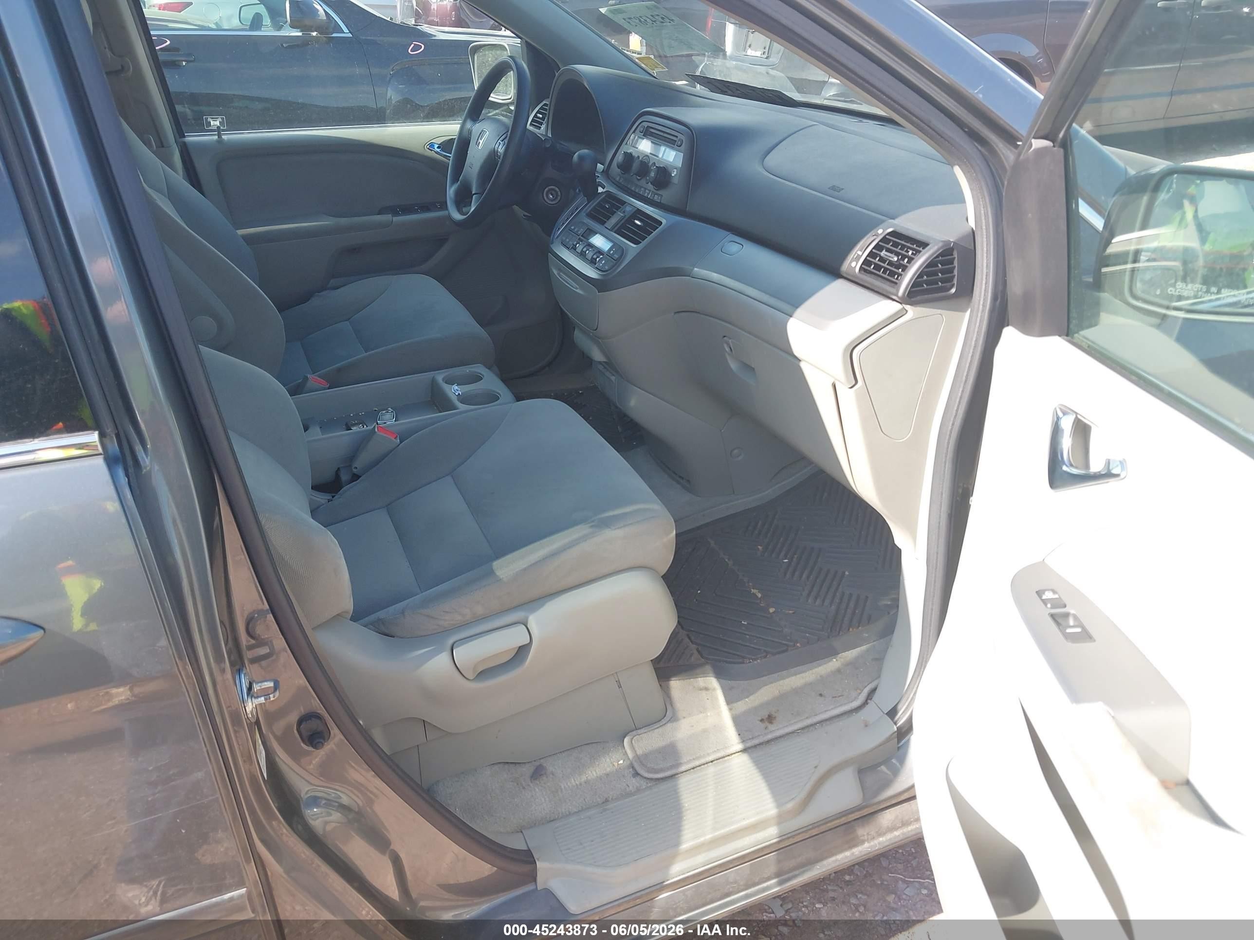 2008 Honda Odyssey Ex Gray vin: 5FNRL384X8B059156