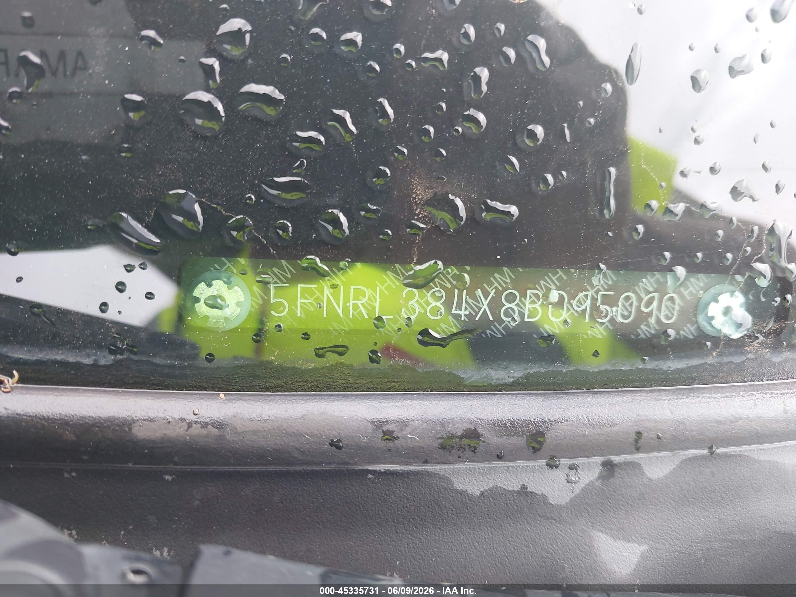 2008 Honda Odyssey Ex White vin: 5FNRL384X8B095090