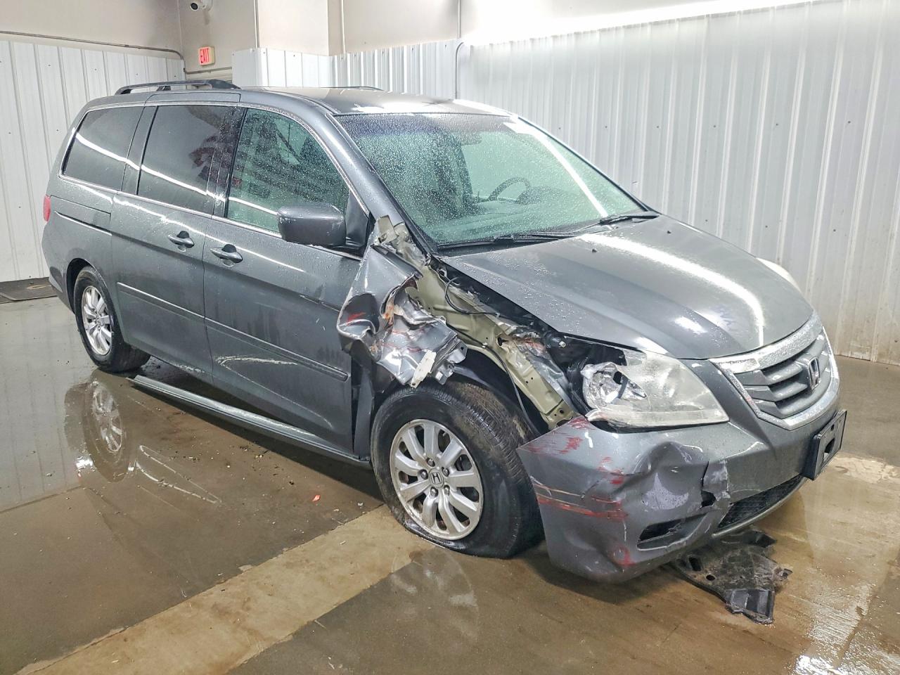 2008 Honda Odyssey Ex Gray vin: 5FNRL384X8B108744