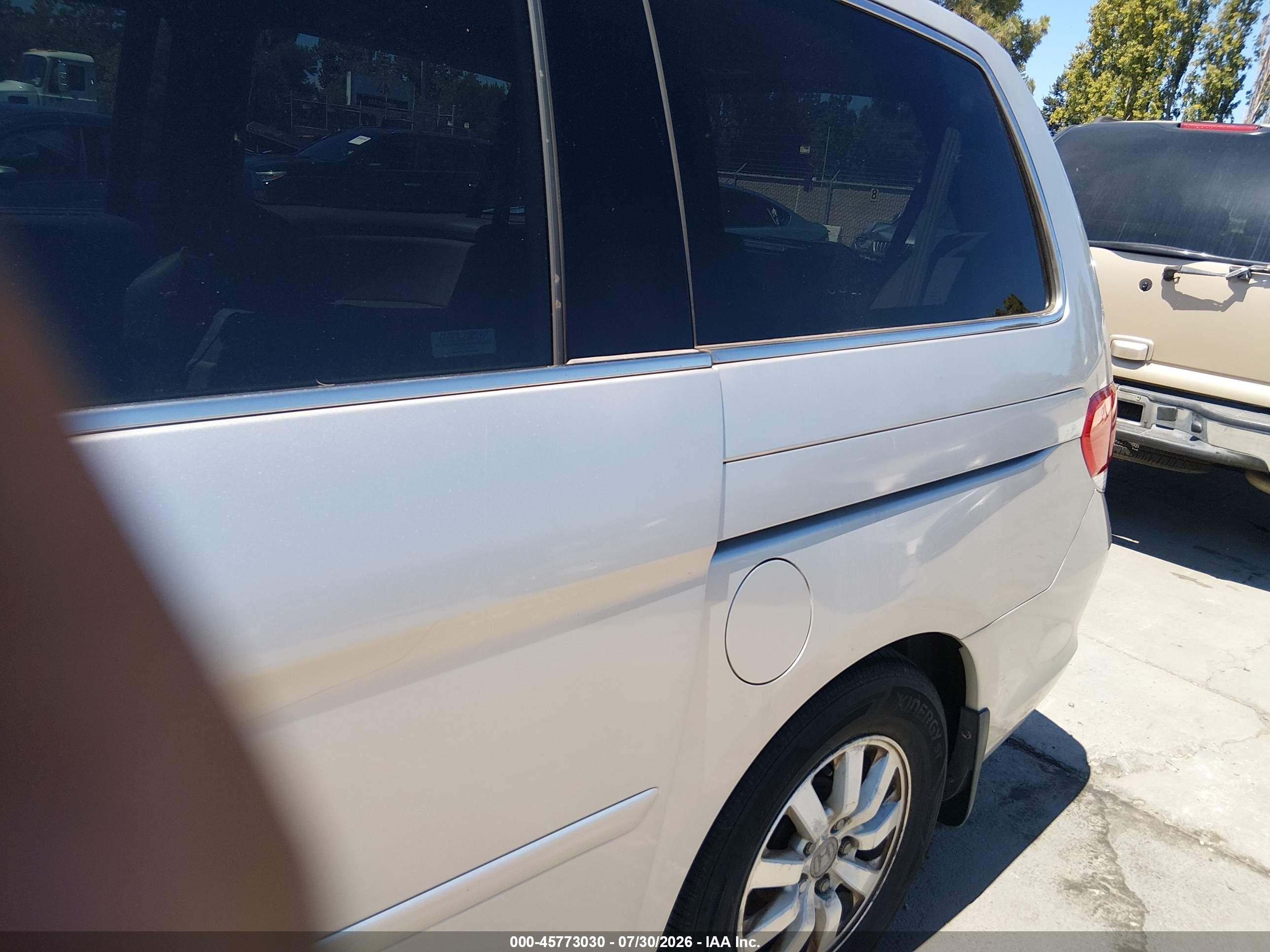 2009 Honda Odyssey Ex Серебряный vin: 5FNRL384X9B019290