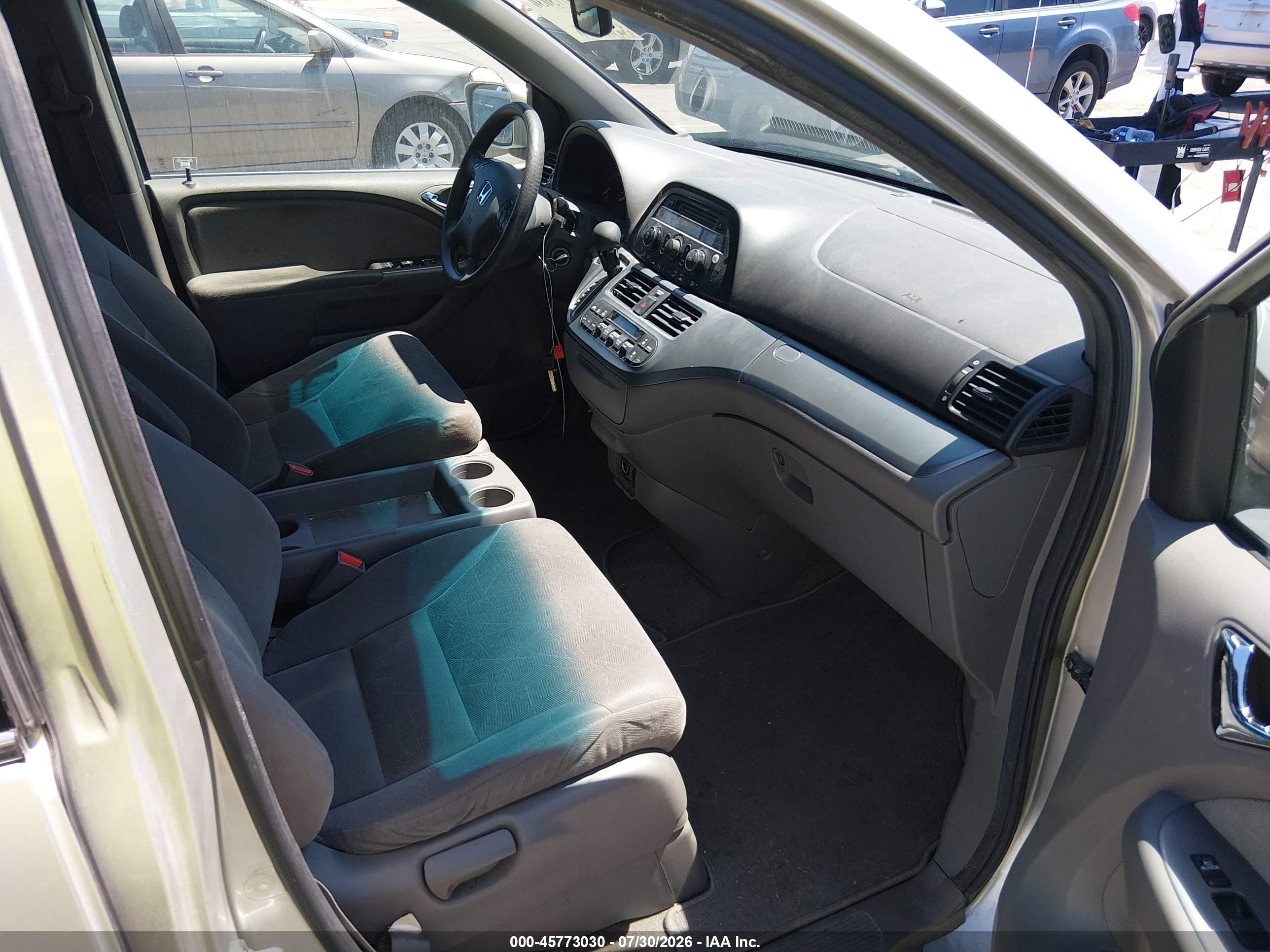 2009 Honda Odyssey Ex Серебряный vin: 5FNRL384X9B019290
