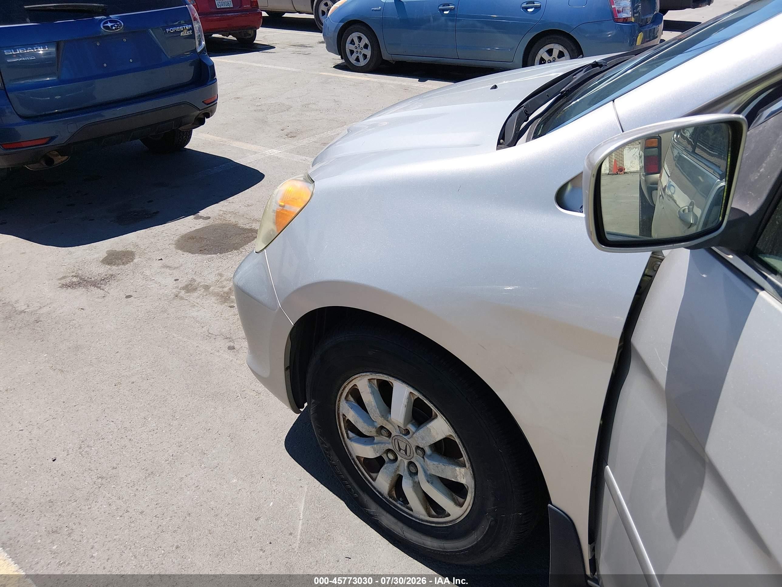 2009 Honda Odyssey Ex Серебряный vin: 5FNRL384X9B019290