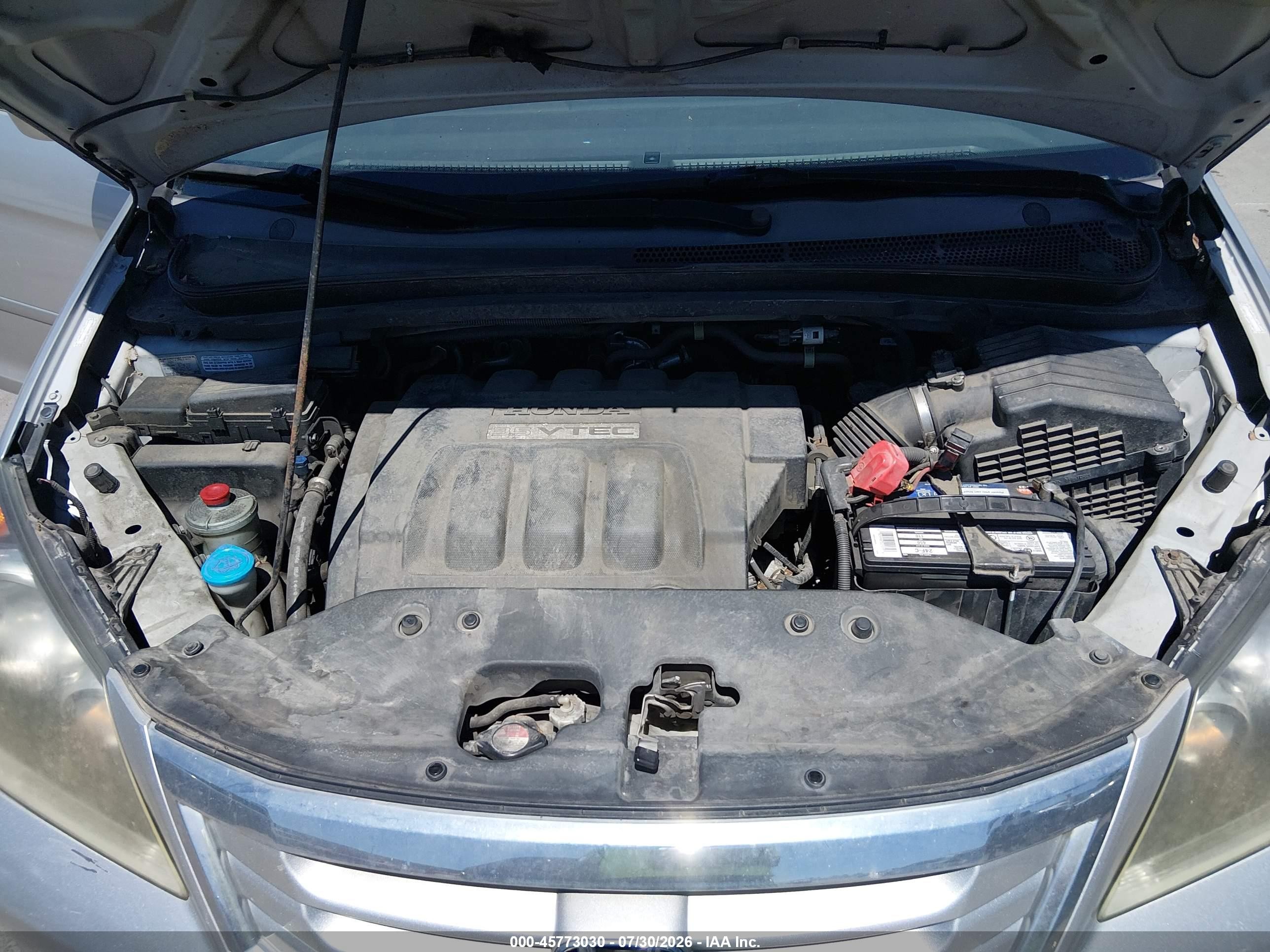 2009 Honda Odyssey Ex Серебряный vin: 5FNRL384X9B019290