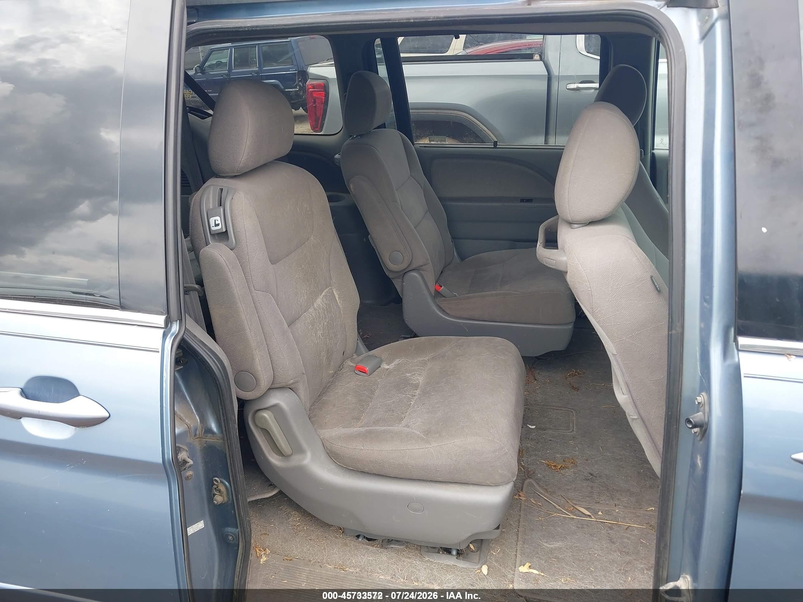 2009 Honda Odyssey Ex Blue vin: 5FNRL384X9B040415