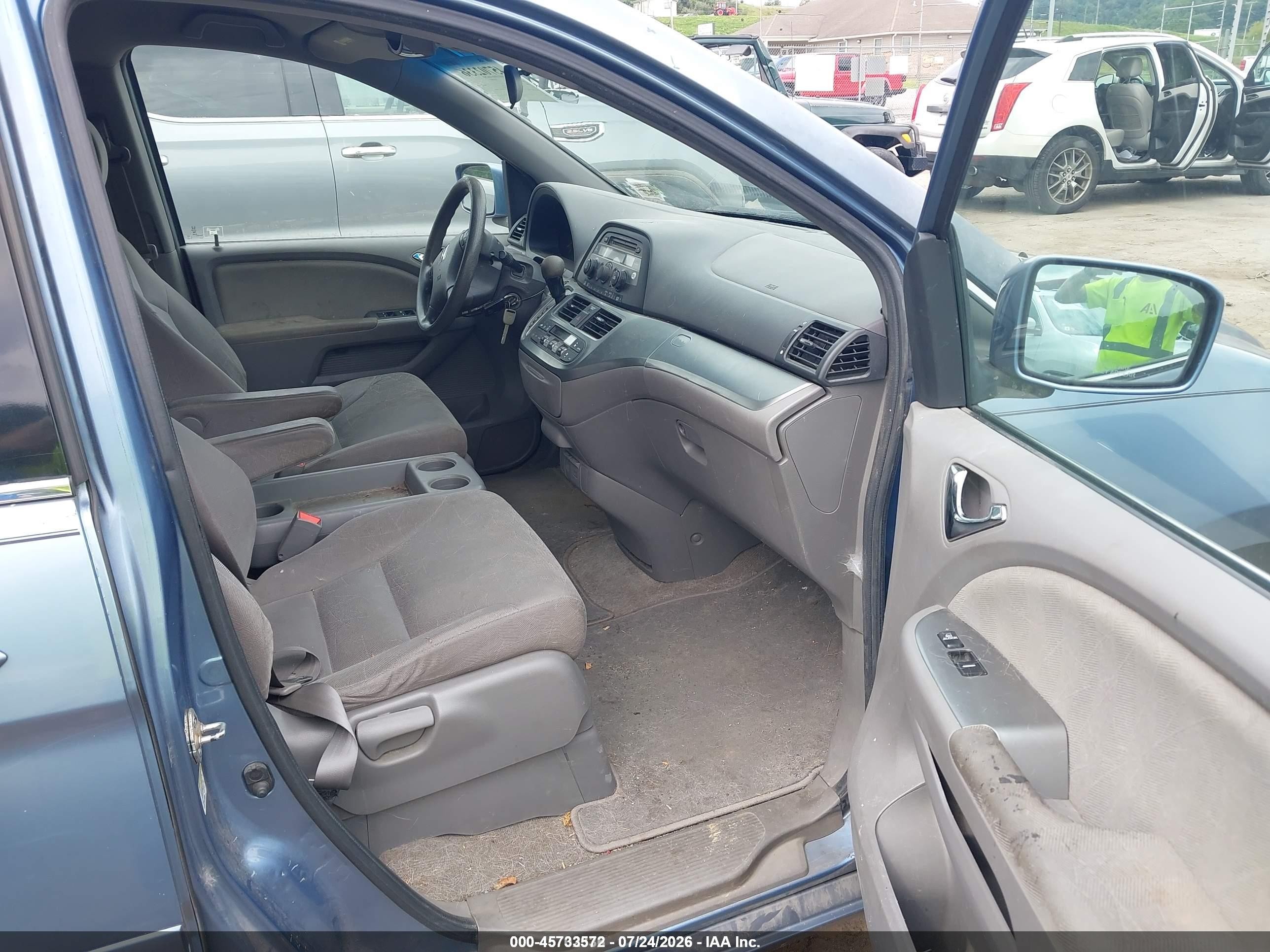 2009 Honda Odyssey Ex Blue vin: 5FNRL384X9B040415