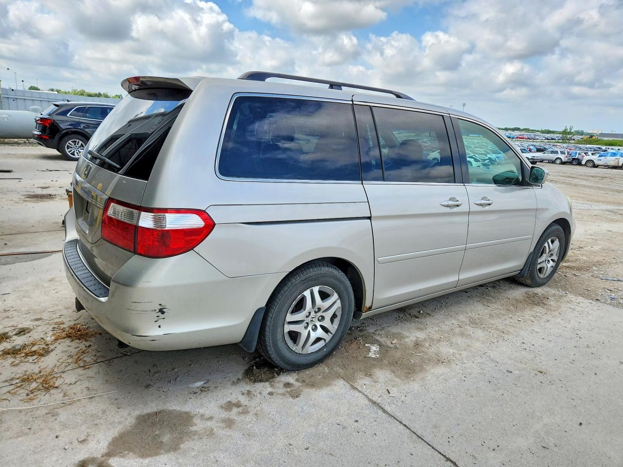 2005 Honda Odyssey Exl Gray vin: 5FNRL38605B407138