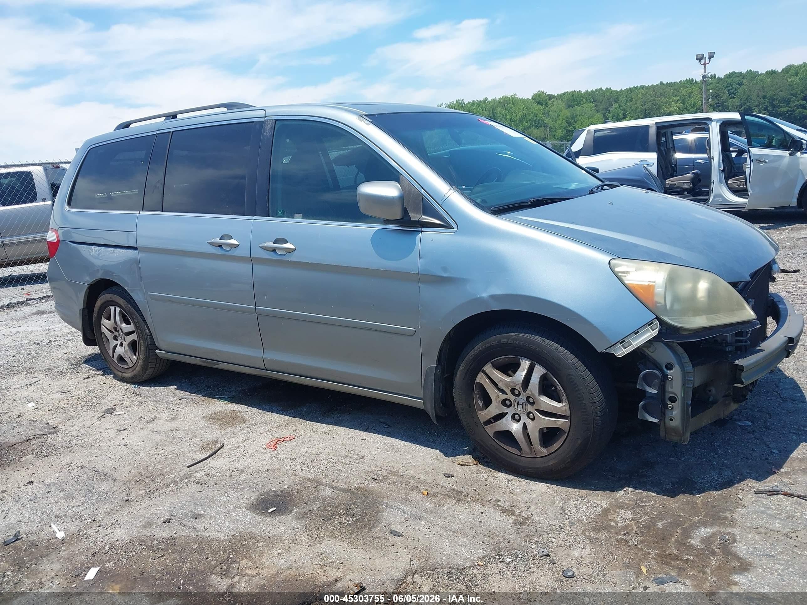 2006 Honda Odyssey Ex-l Silver vin: 5FNRL38606B012894