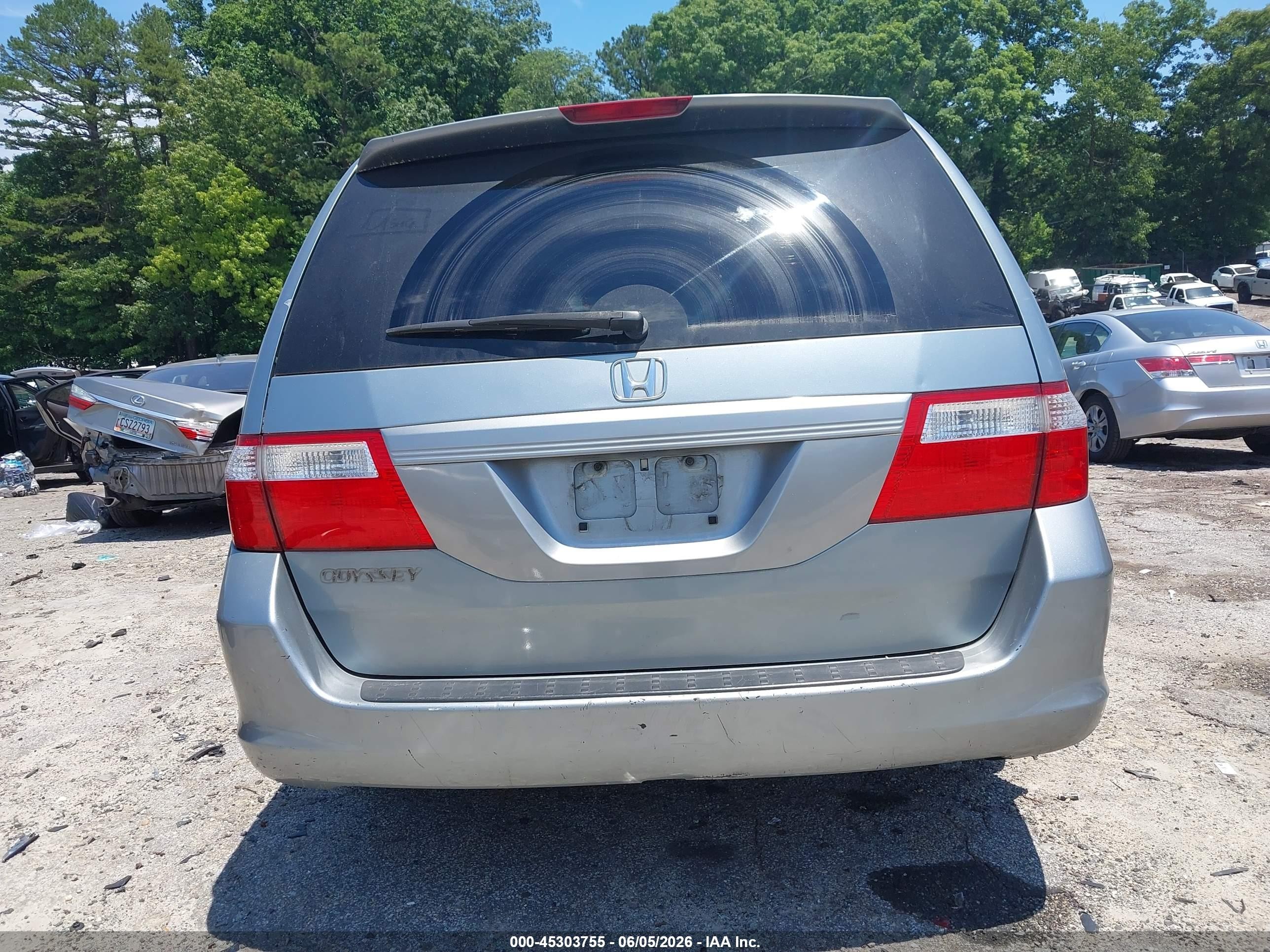 2006 Honda Odyssey Ex-l Silver vin: 5FNRL38606B012894