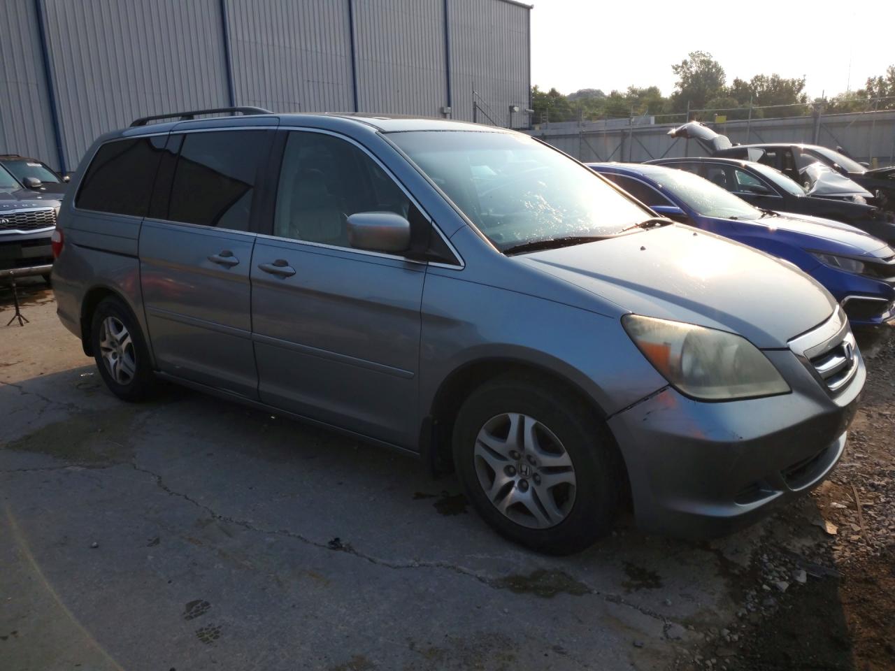 2006 Honda Odyssey Exl Gray vin: 5FNRL38606B055440