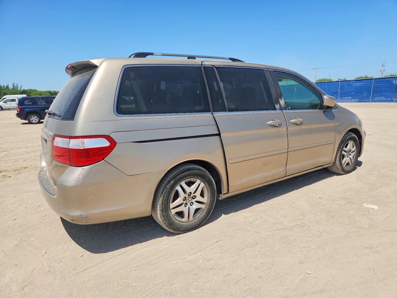 2006 Honda Odyssey Exl Beige vin: 5FNRL38606B417296