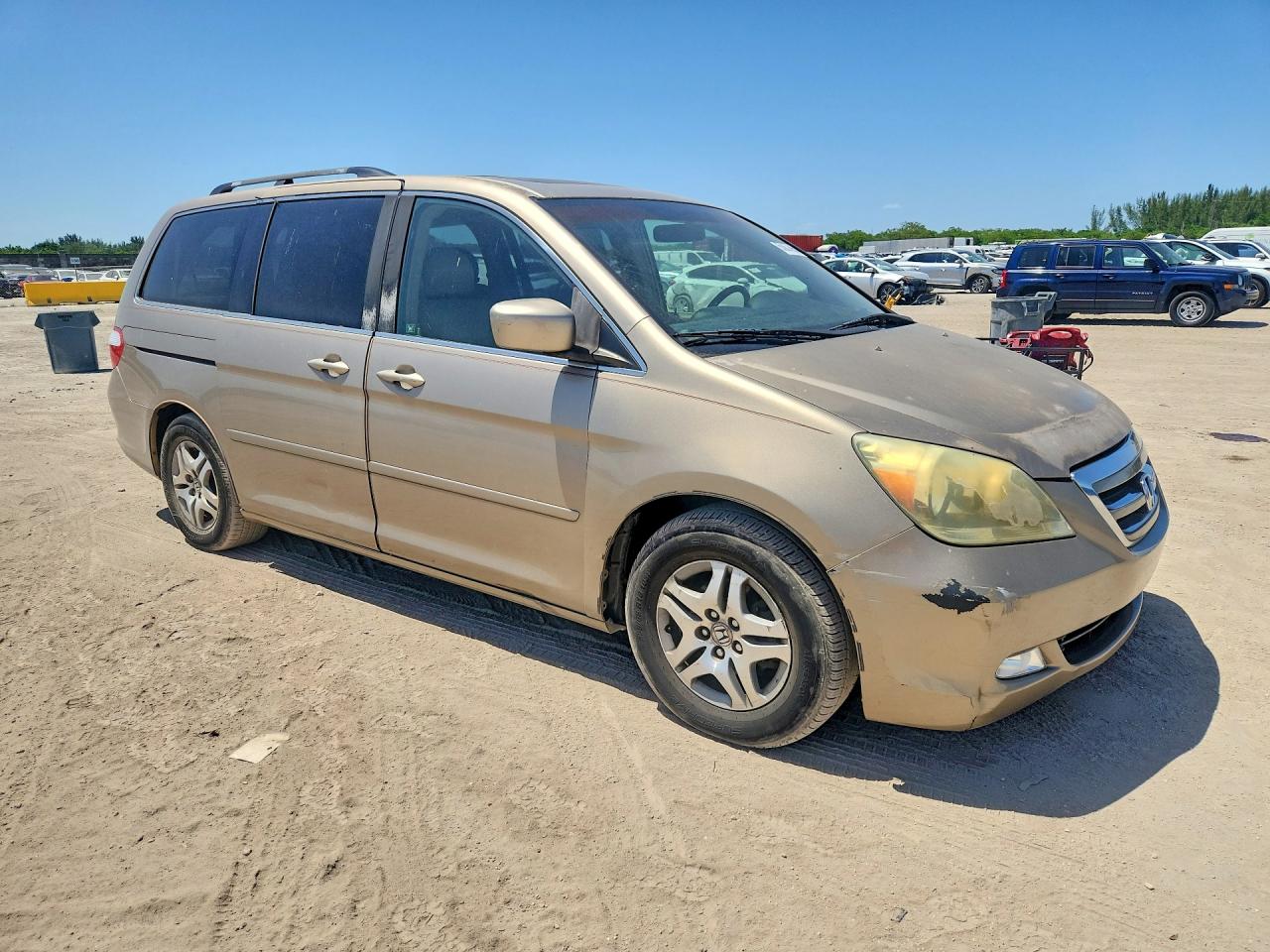 2006 Honda Odyssey Exl Beige vin: 5FNRL38606B417296