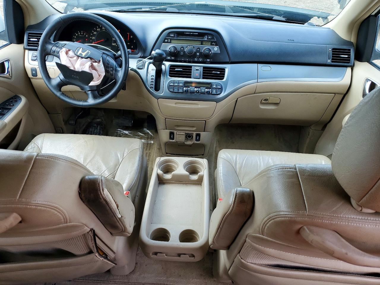 2006 Honda Odyssey Exl White vin: 5FNRL38606B421073