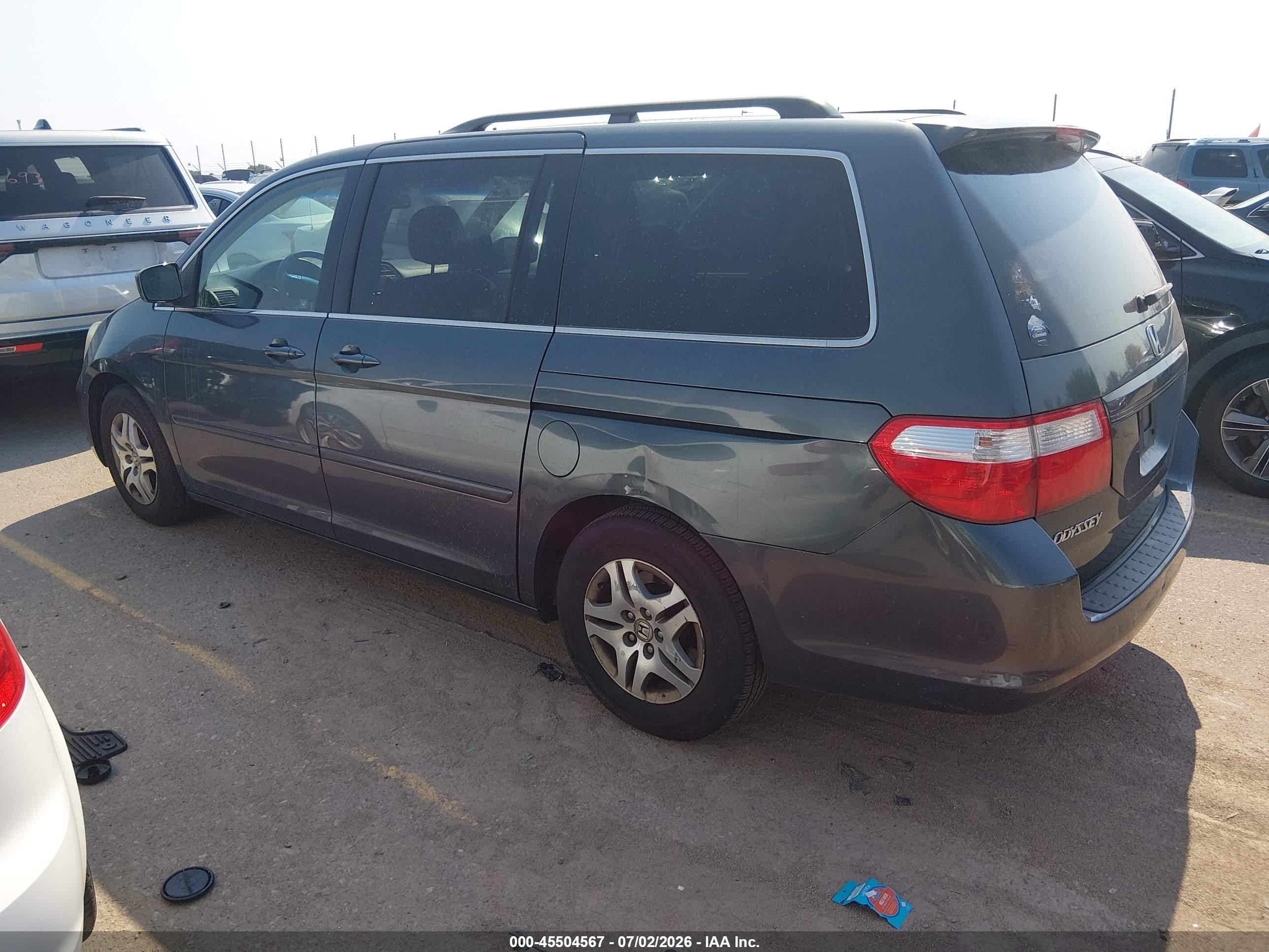 2006 Honda Odyssey Ex-l Gray vin: 5FNRL38606B427178