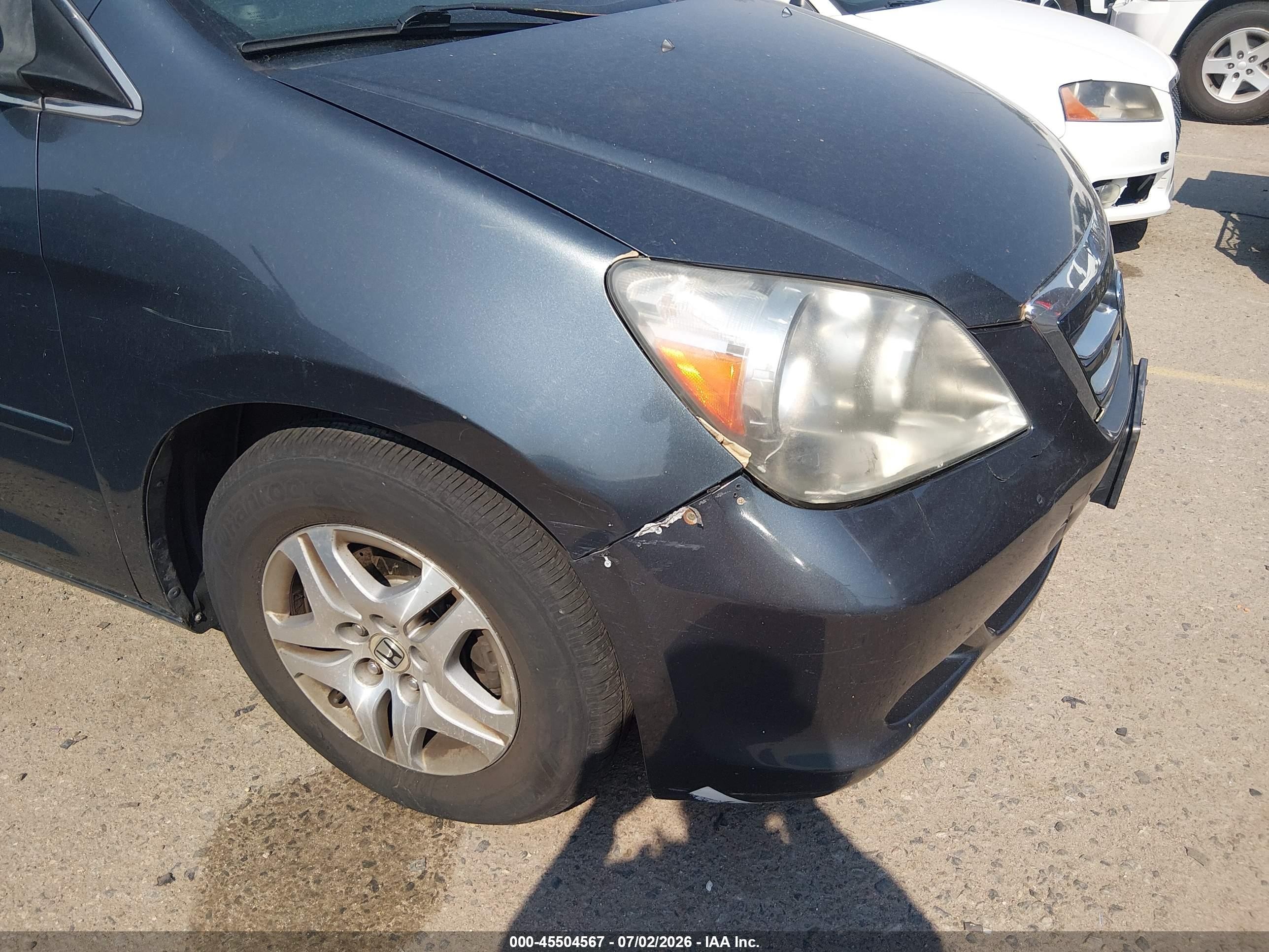 2006 Honda Odyssey Ex-l Gray vin: 5FNRL38606B427178