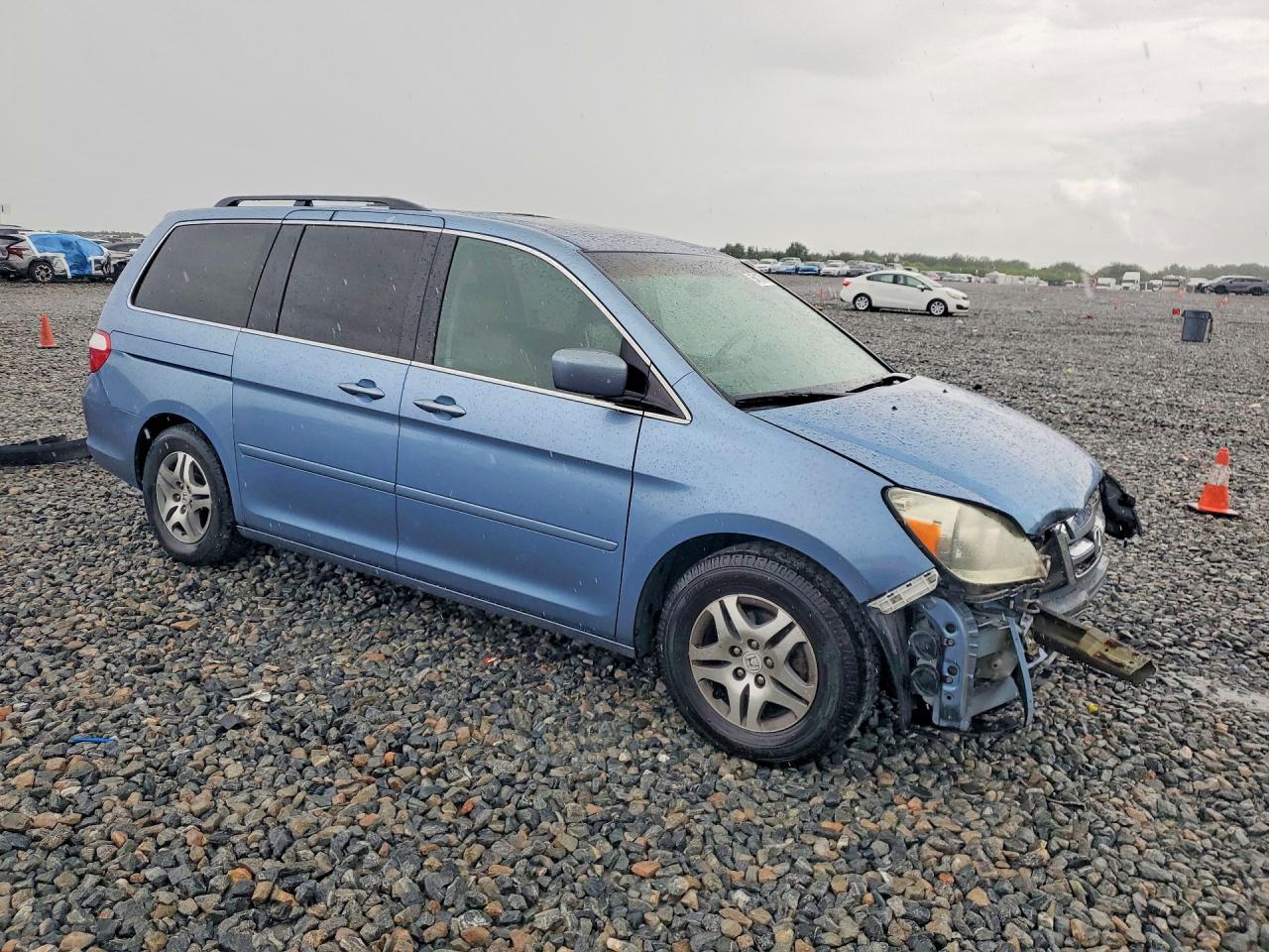2007 Honda Odyssey Exl Синий vin: 5FNRL38607B018809
