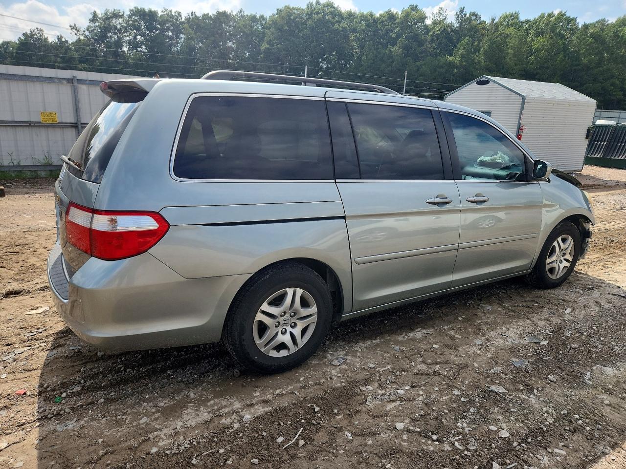 2007 Honda Odyssey Exl Gray vin: 5FNRL38607B050739