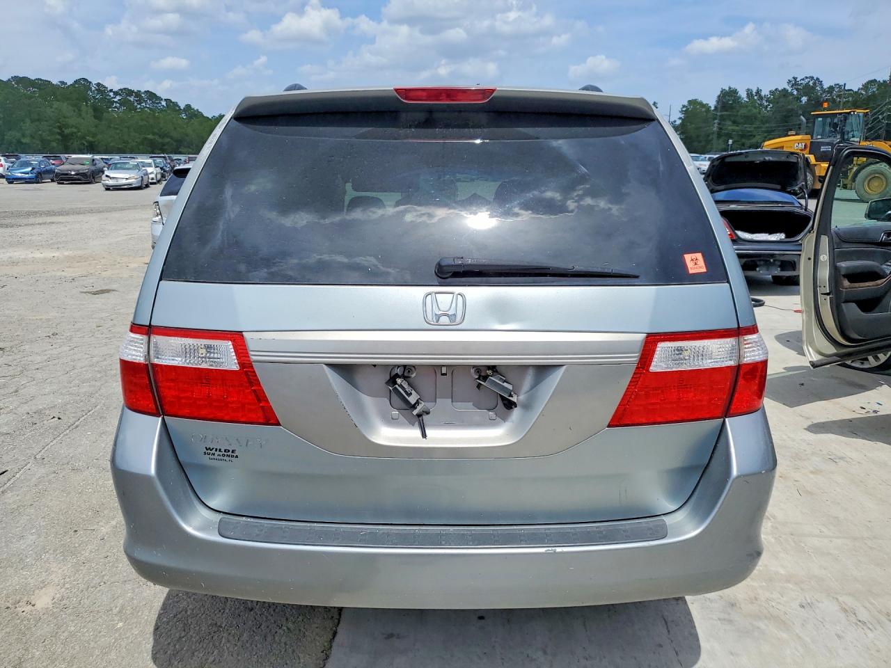 2007 Honda Odyssey Exl Blue vin: 5FNRL38607B069372