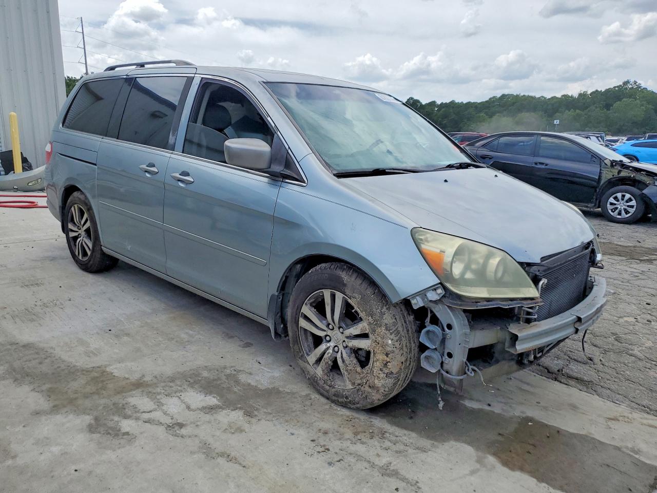 2007 Honda Odyssey Exl Blue vin: 5FNRL38607B069372