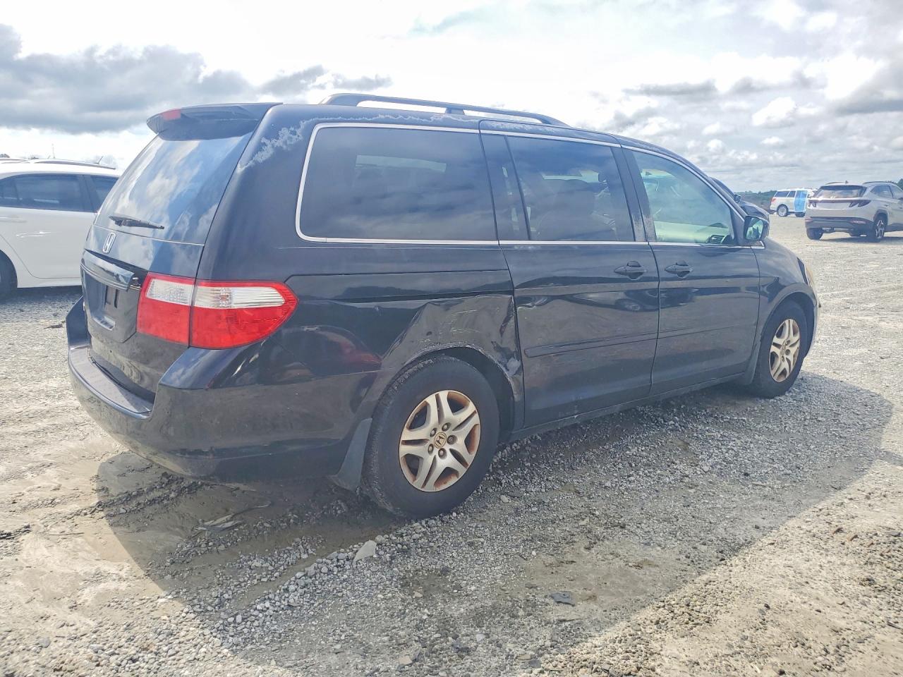 2007 Honda Odyssey Exl Black vin: 5FNRL38607B080534