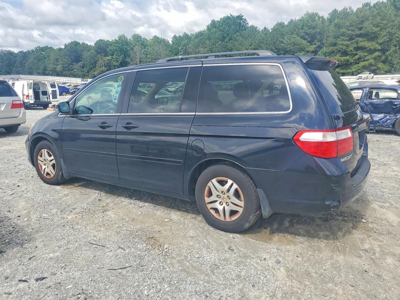 2007 Honda Odyssey Exl Black vin: 5FNRL38607B080534