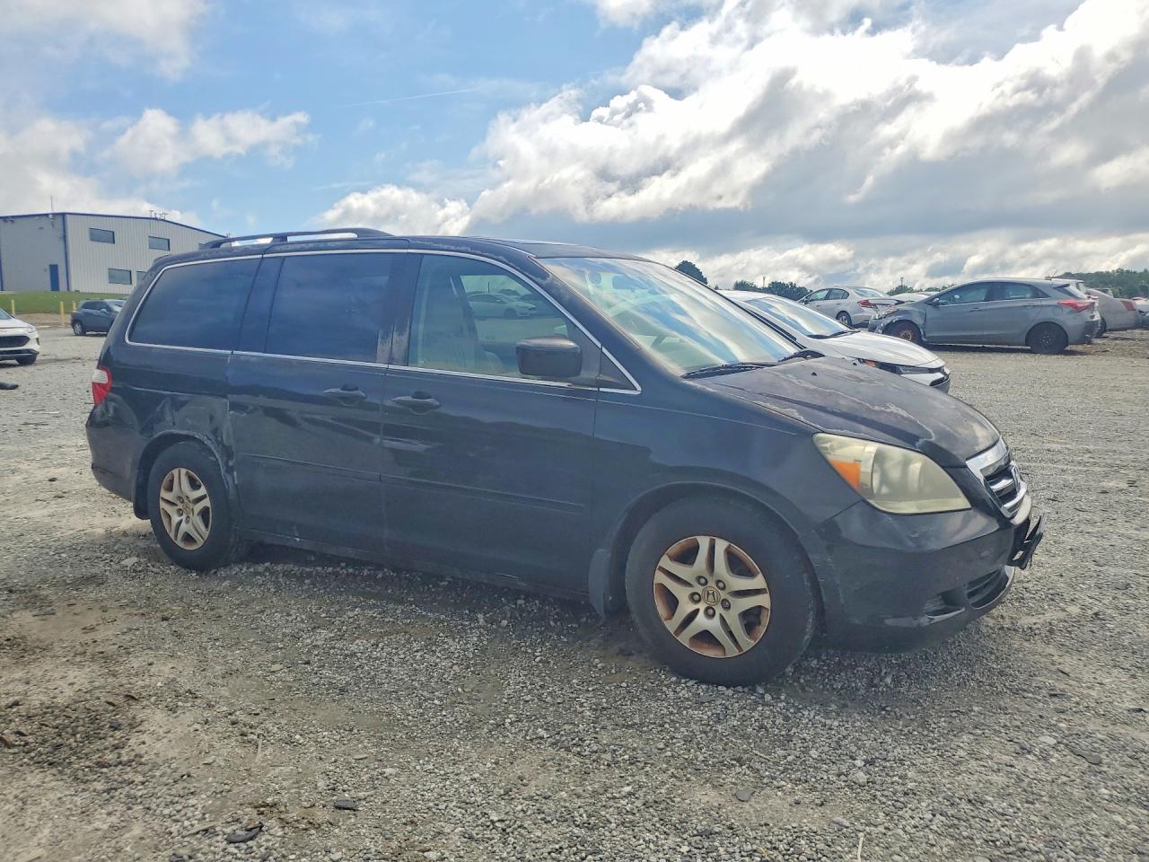2007 Honda Odyssey Exl Black vin: 5FNRL38607B080534