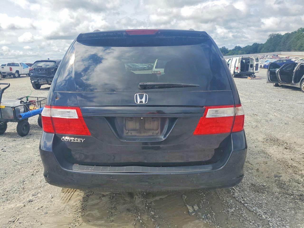 2007 Honda Odyssey Exl Black vin: 5FNRL38607B080534