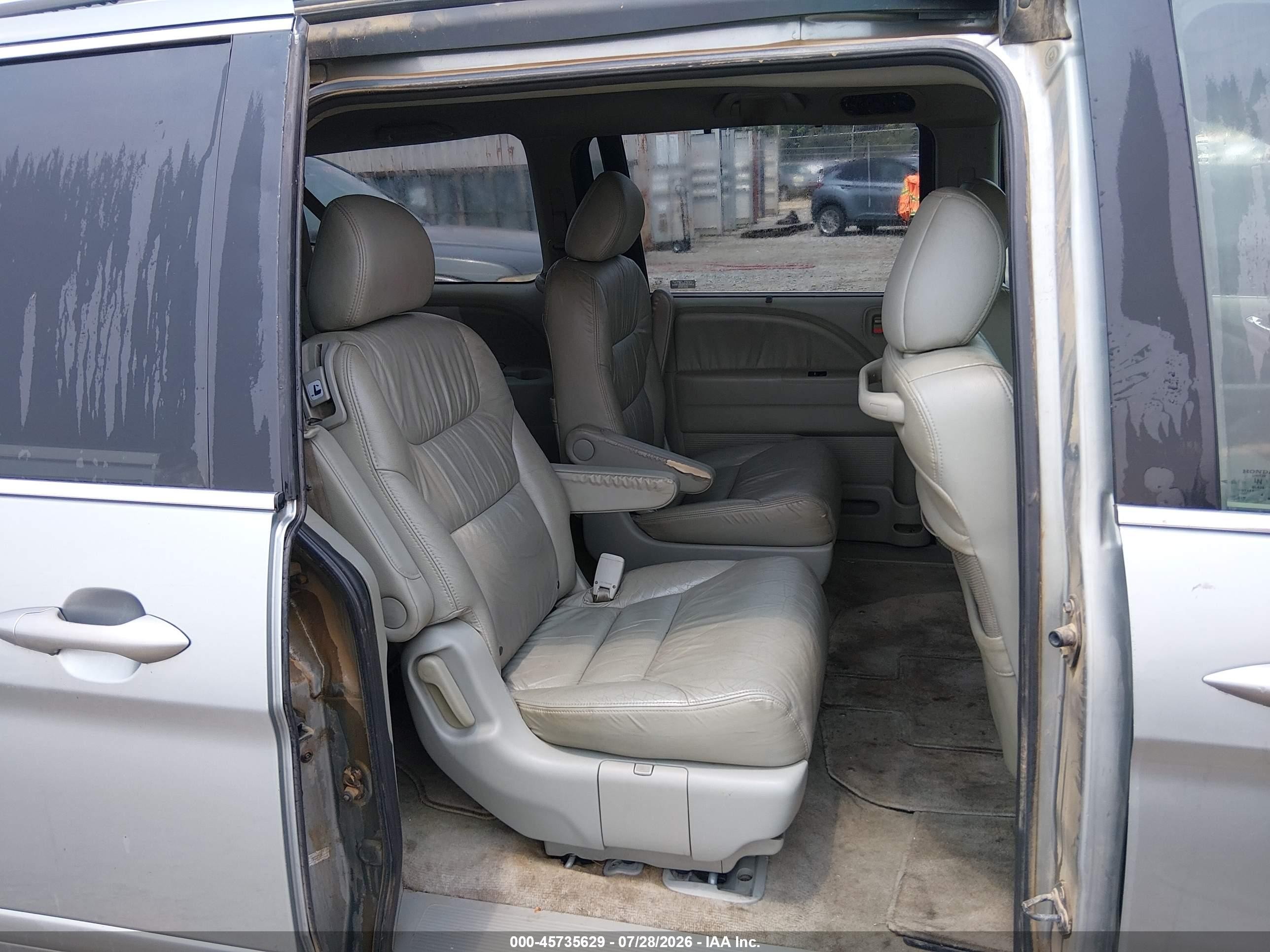 2007 Honda Odyssey Ex-l Blue vin: 5FNRL38607B131191