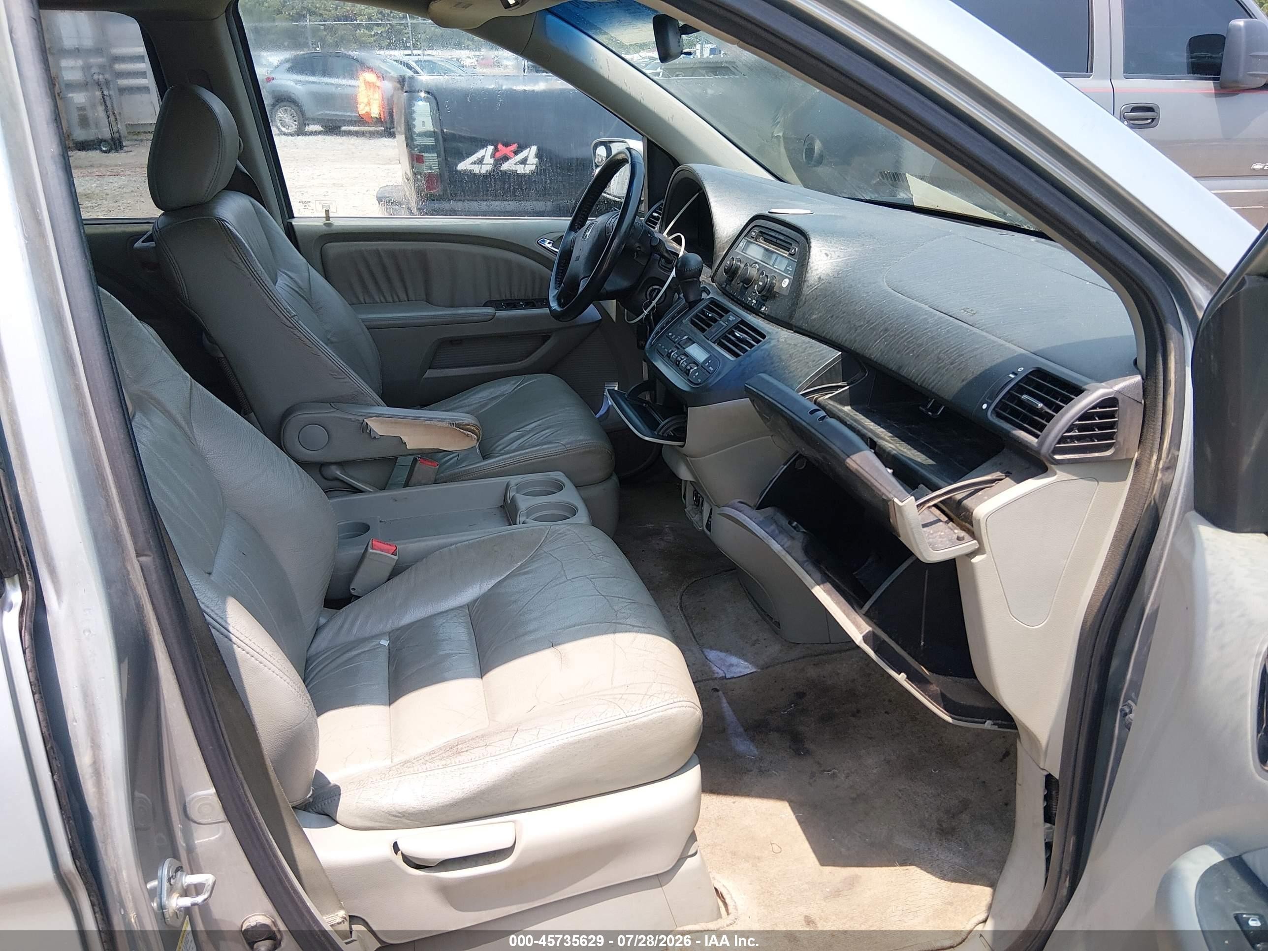 2007 Honda Odyssey Ex-l Blue vin: 5FNRL38607B131191