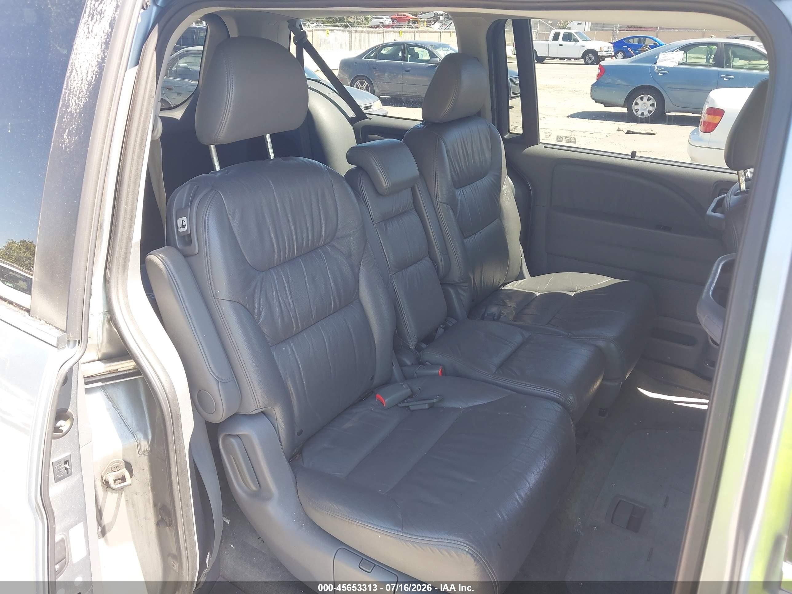 2007 Honda Odyssey Ex-l Blue vin: 5FNRL38607B134964