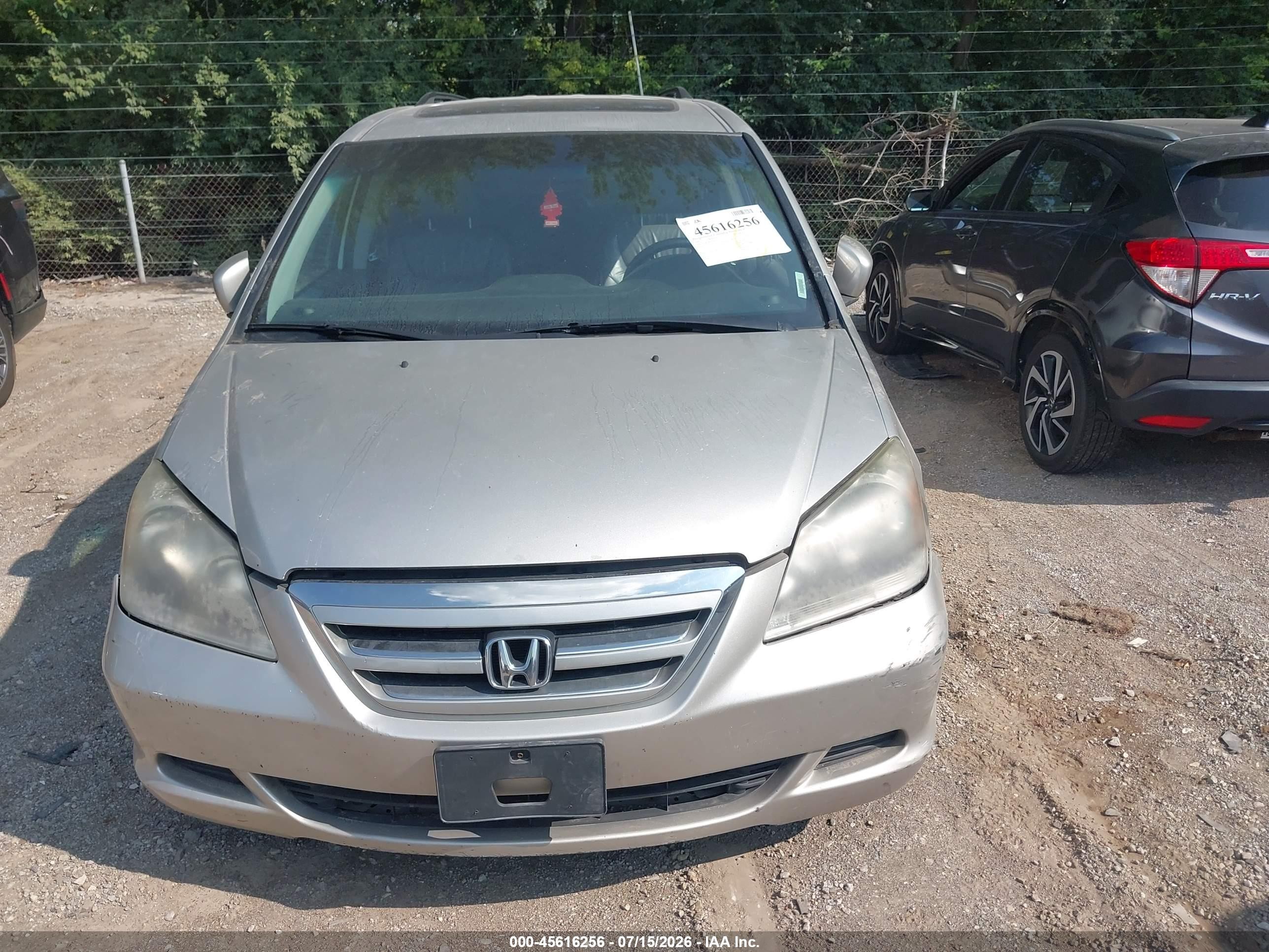 2007 Honda Odyssey Ex-l Silver vin: 5FNRL38607B462613