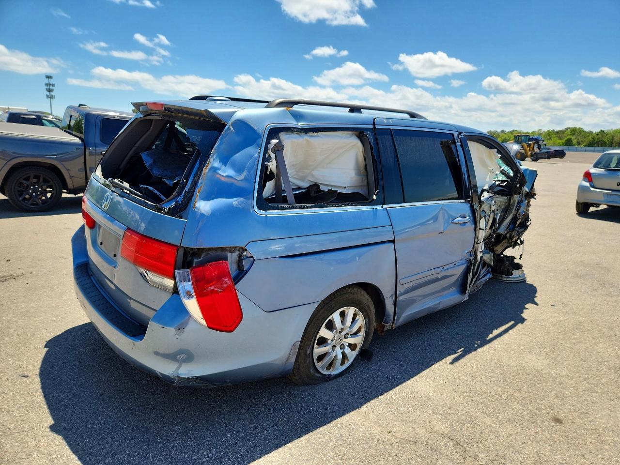 2008 Honda Odyssey Exl Синий vin: 5FNRL38608B011554