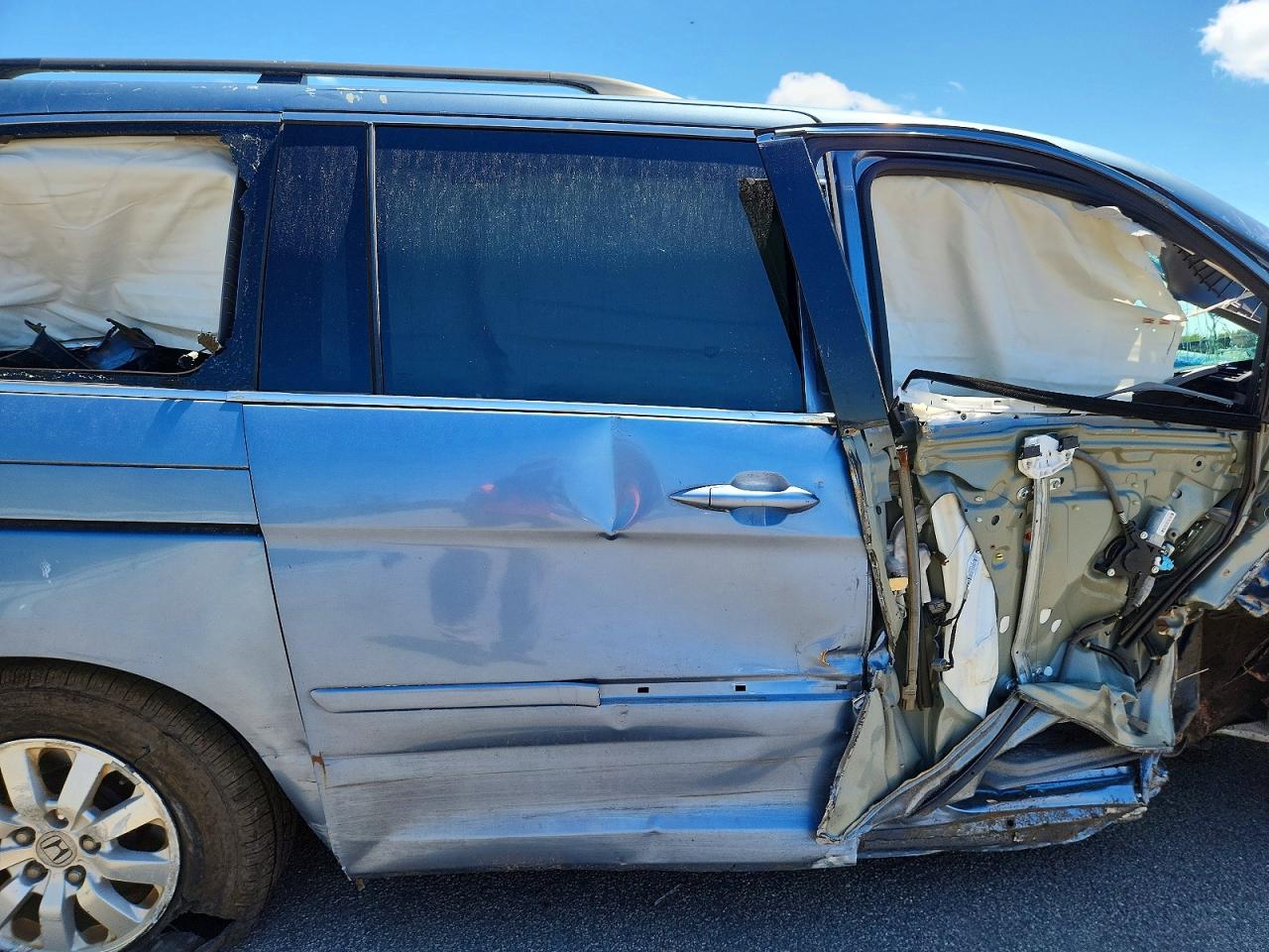 2008 Honda Odyssey Exl Синий vin: 5FNRL38608B011554