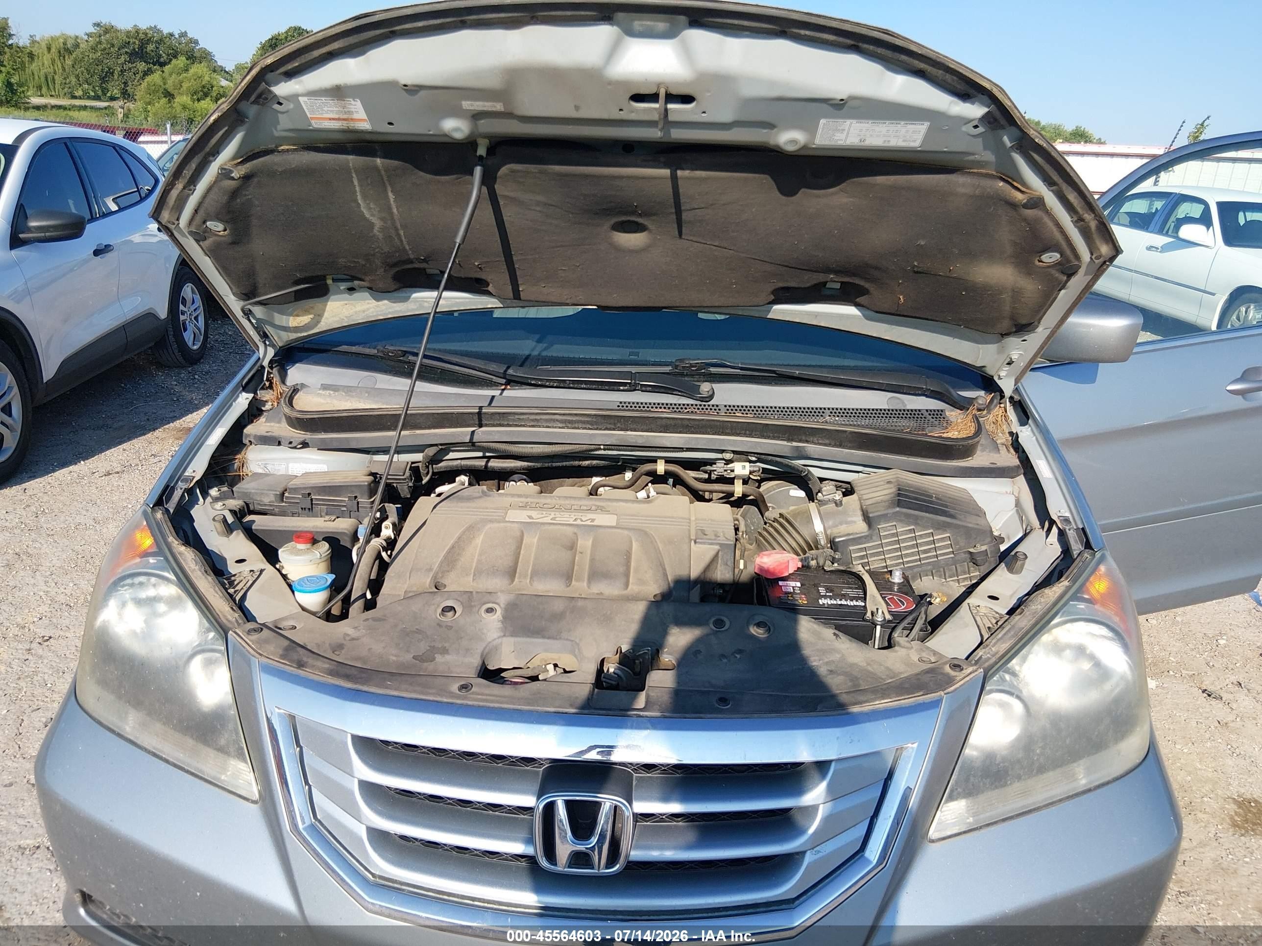 2008 Honda Odyssey Ex-l Silver vin: 5FNRL38608B060480