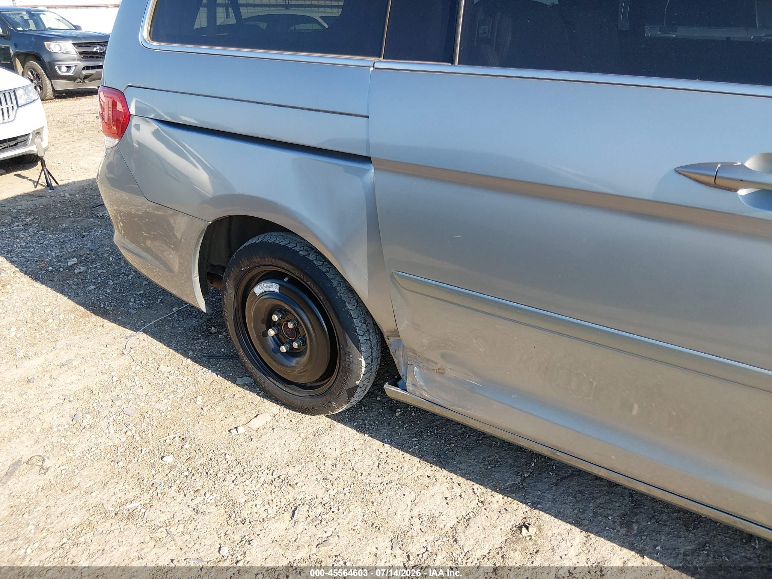 2008 Honda Odyssey Ex-l Silver vin: 5FNRL38608B060480