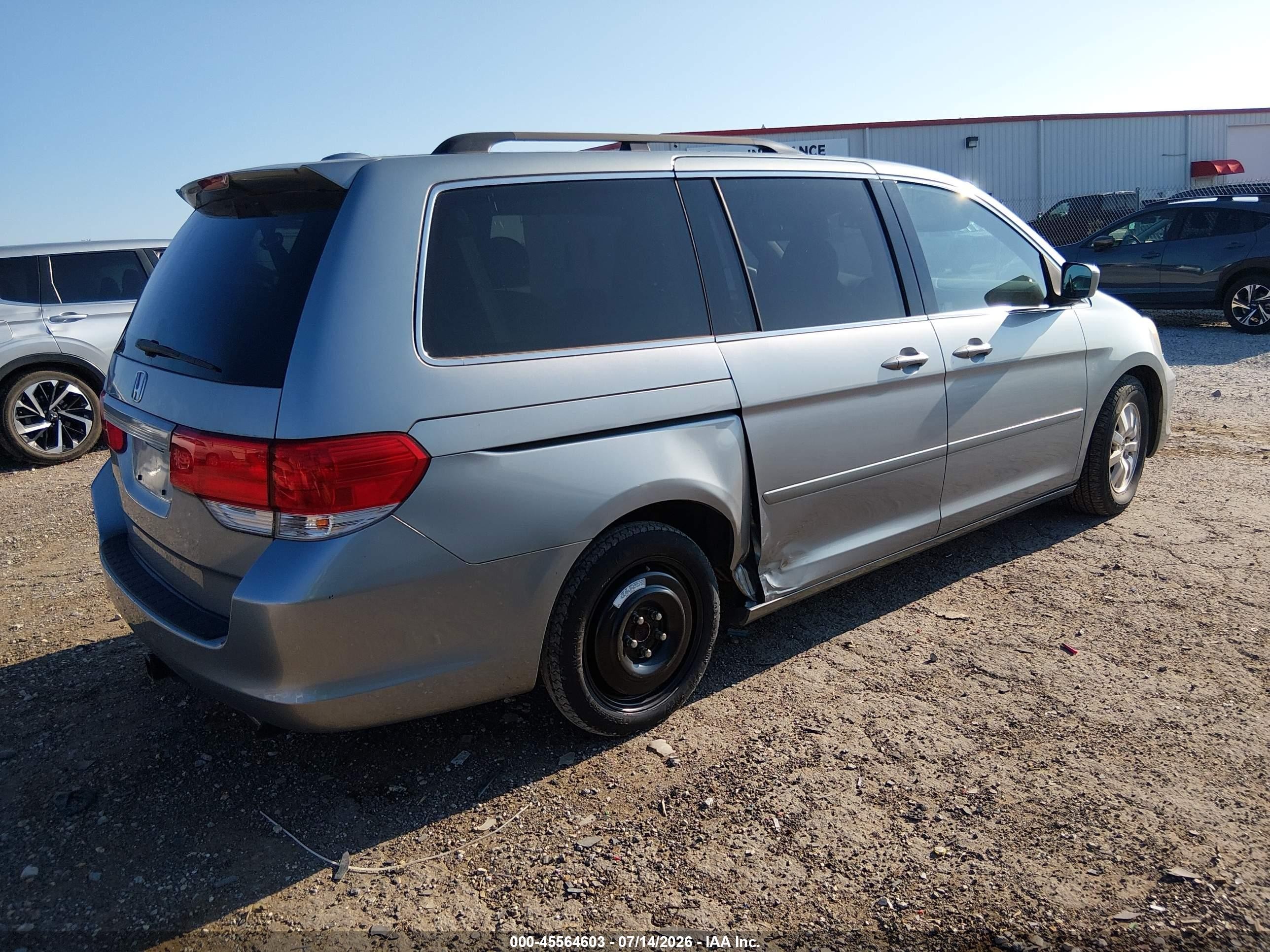 2008 Honda Odyssey Ex-l Silver vin: 5FNRL38608B060480