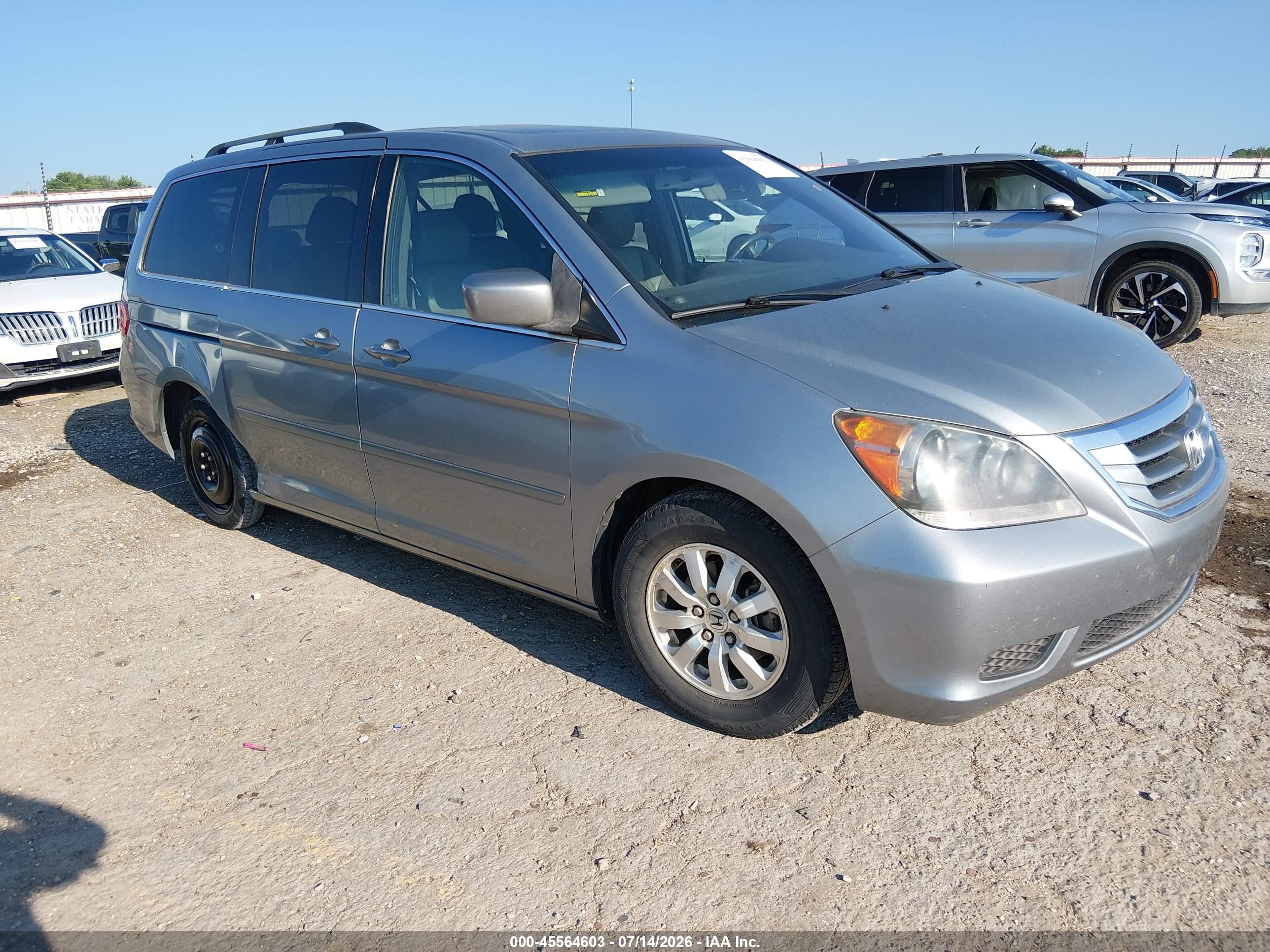 2008 Honda Odyssey Ex-l Silver vin: 5FNRL38608B060480