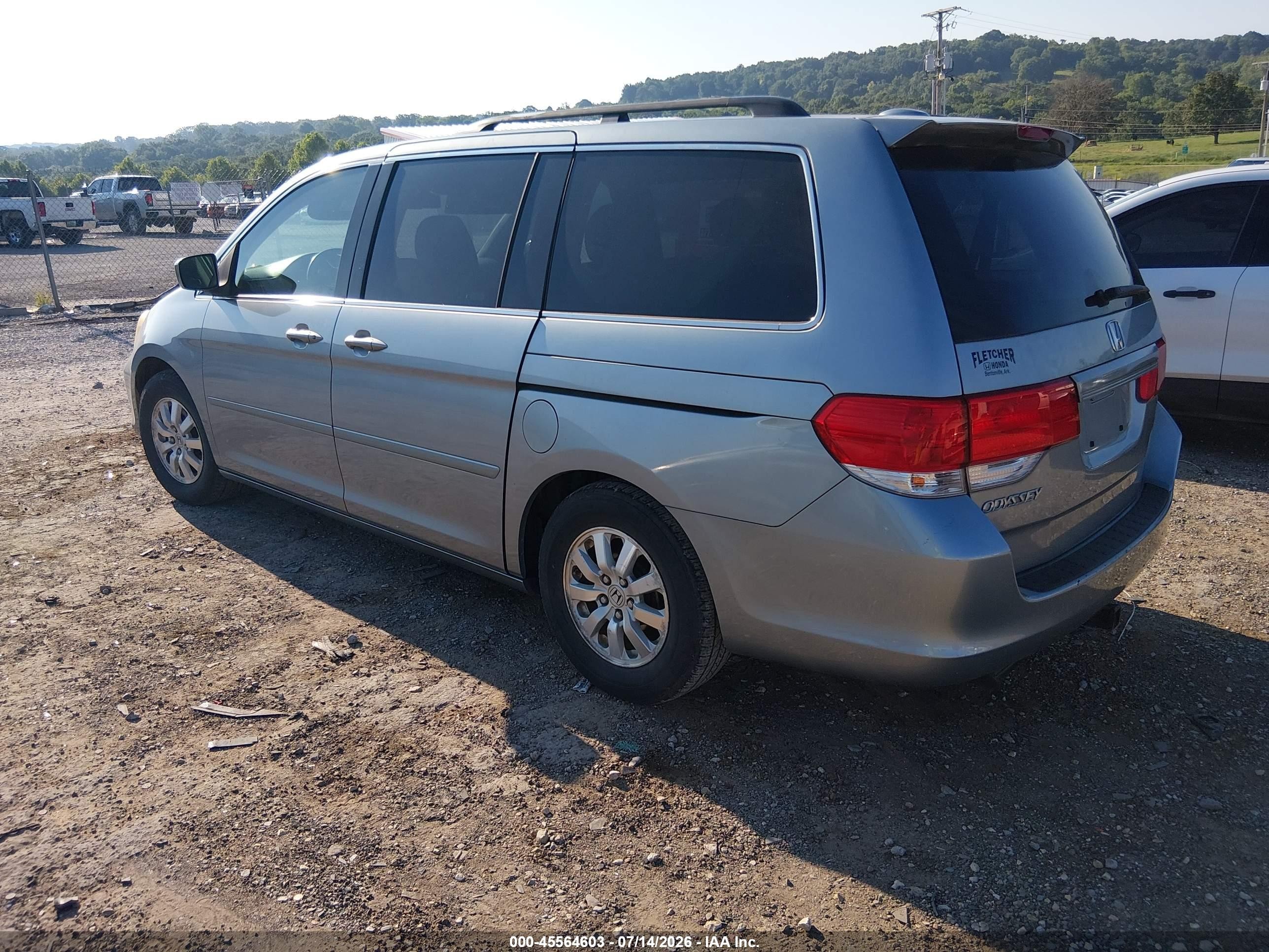 2008 Honda Odyssey Ex-l Silver vin: 5FNRL38608B060480