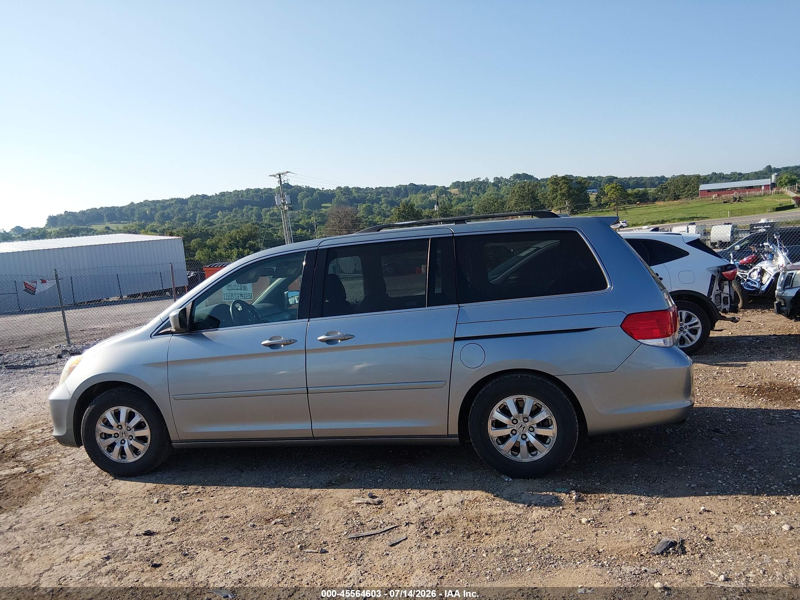 2008 Honda Odyssey Ex-l Silver vin: 5FNRL38608B060480