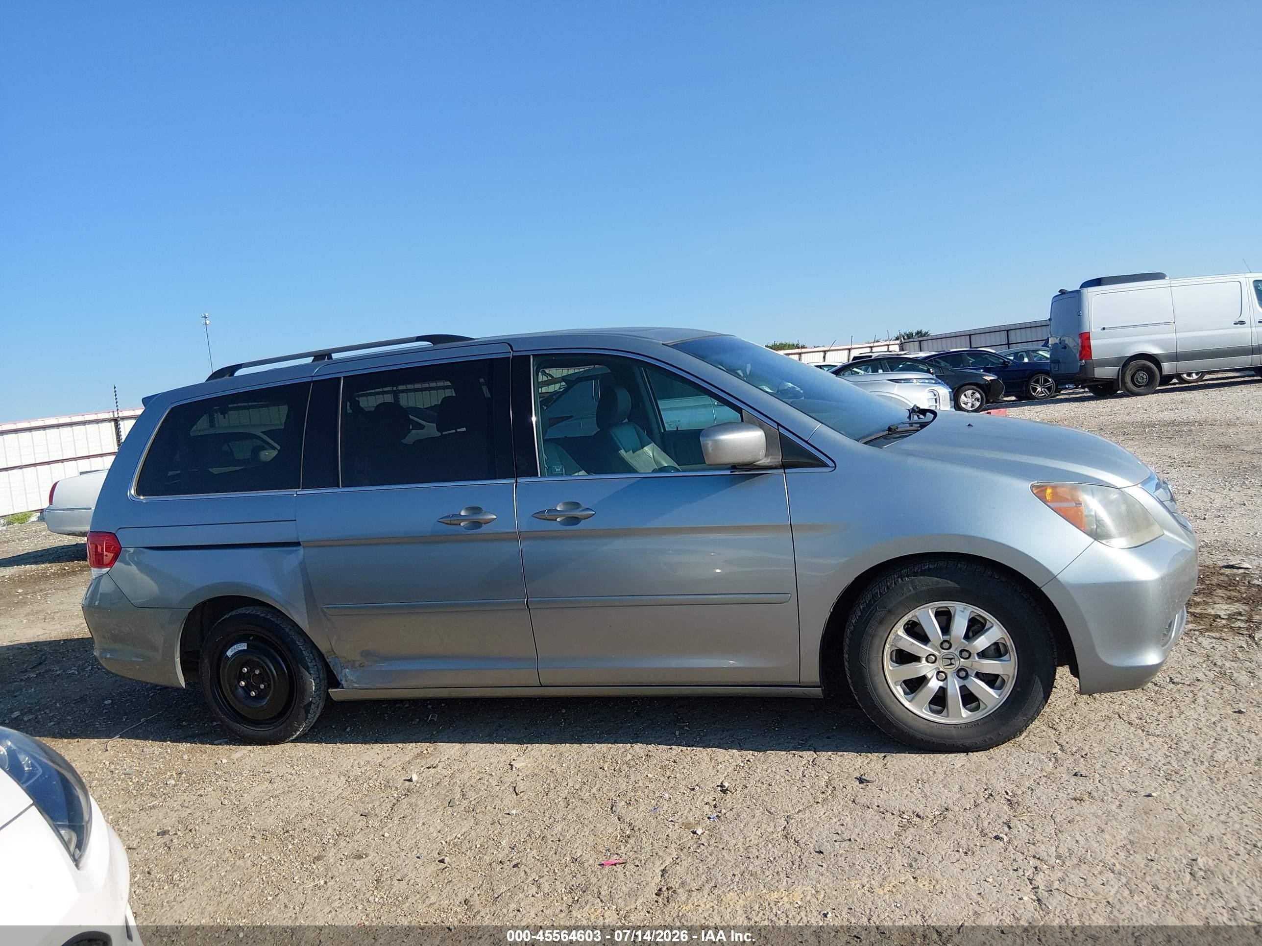 2008 Honda Odyssey Ex-l Silver vin: 5FNRL38608B060480